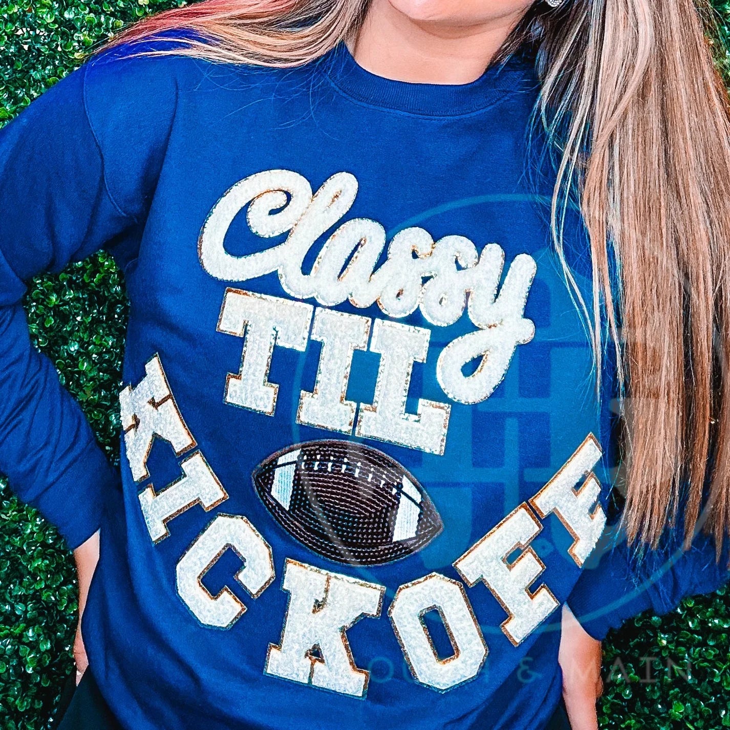 White Classy Til Kickoff Patches