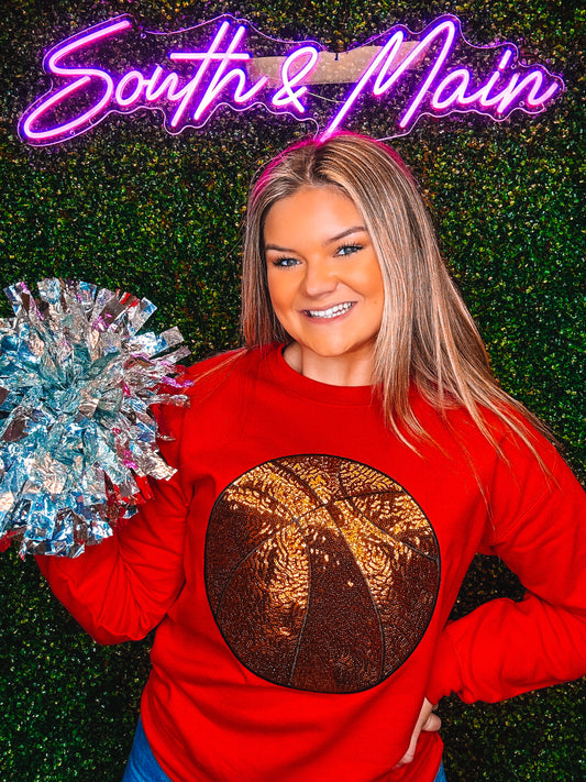 Sequin Basketball Sweatshirt