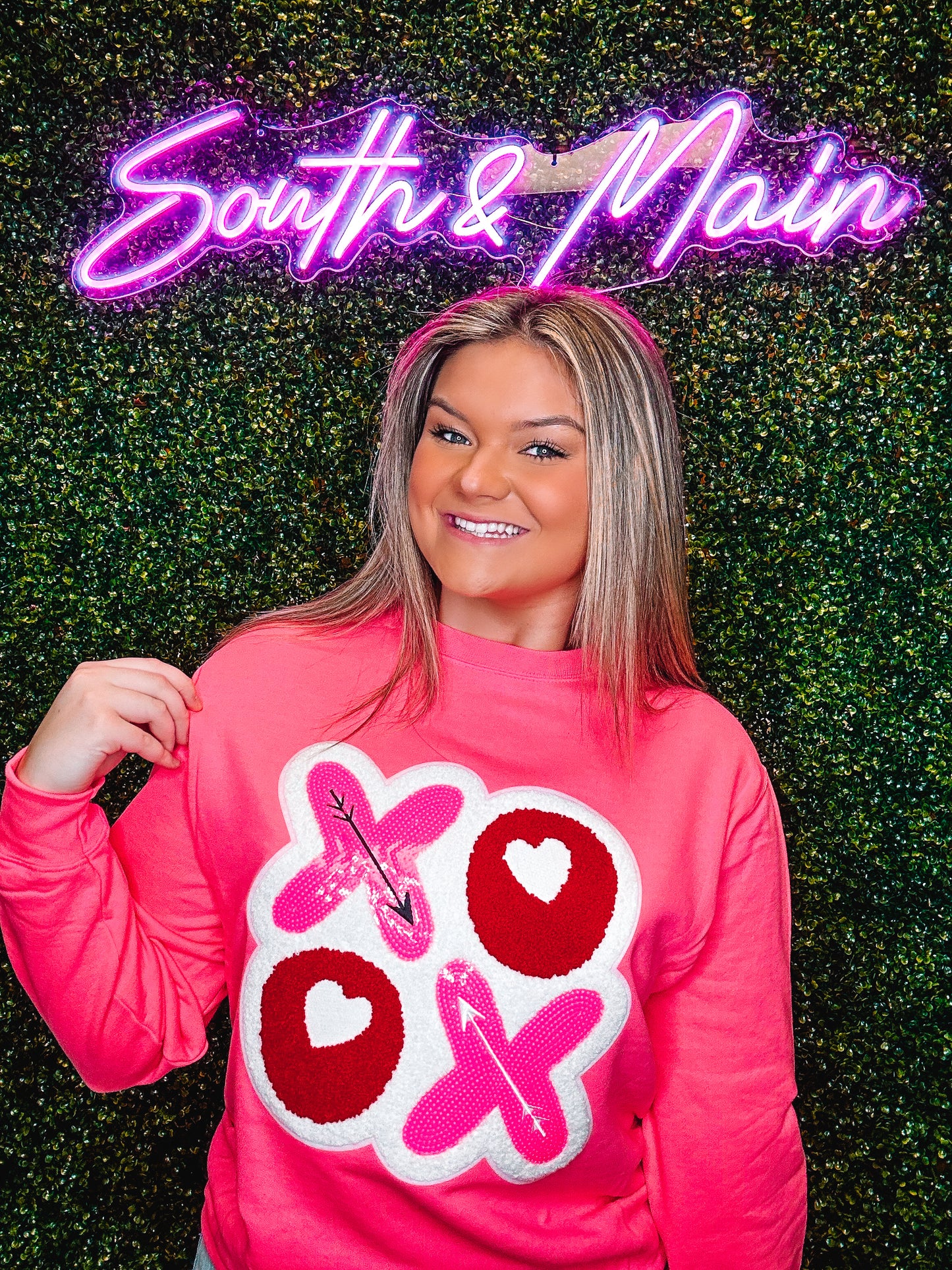XOXO Chenille Sweatshirt