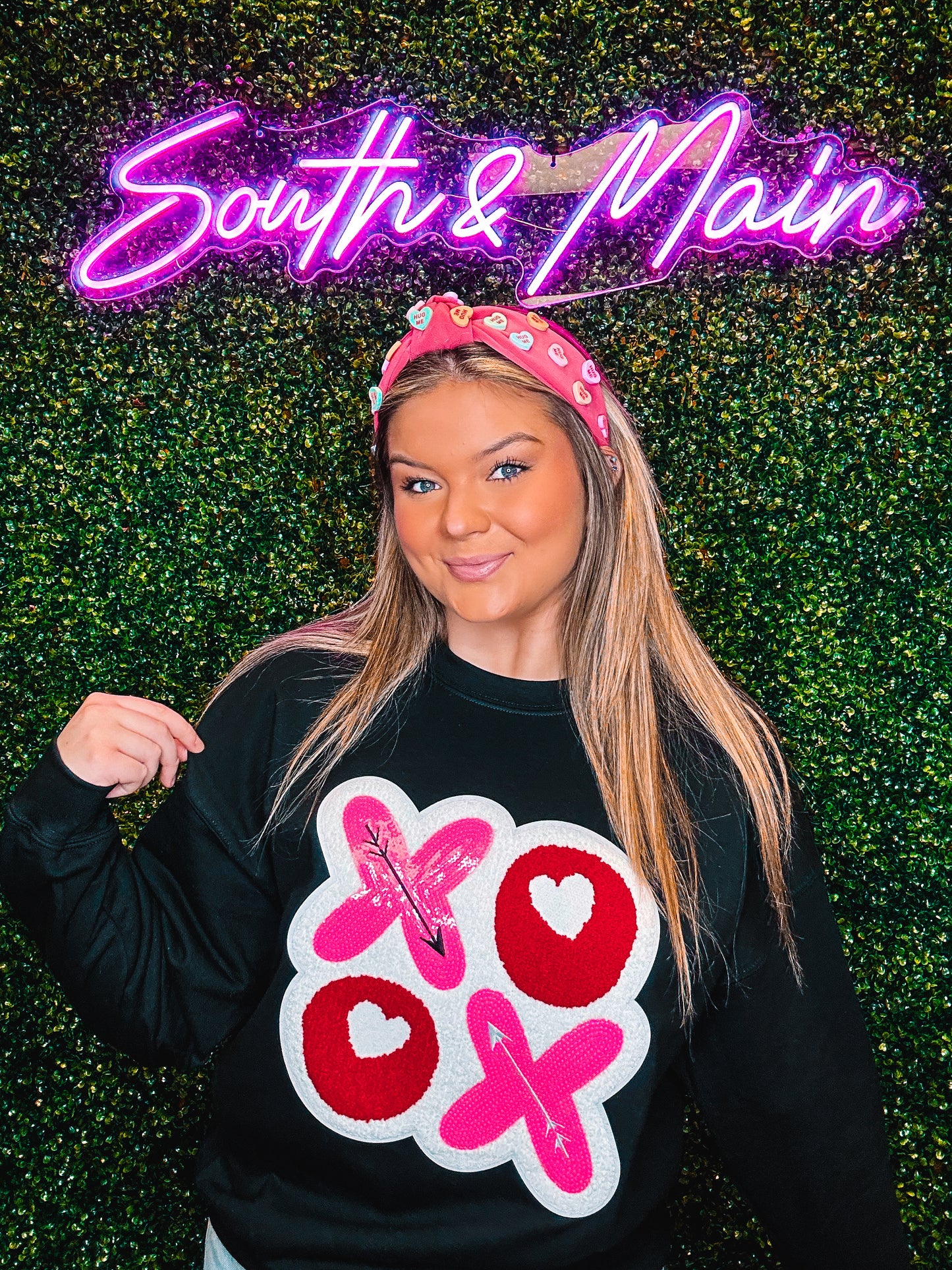 XOXO Chenille Sweatshirt