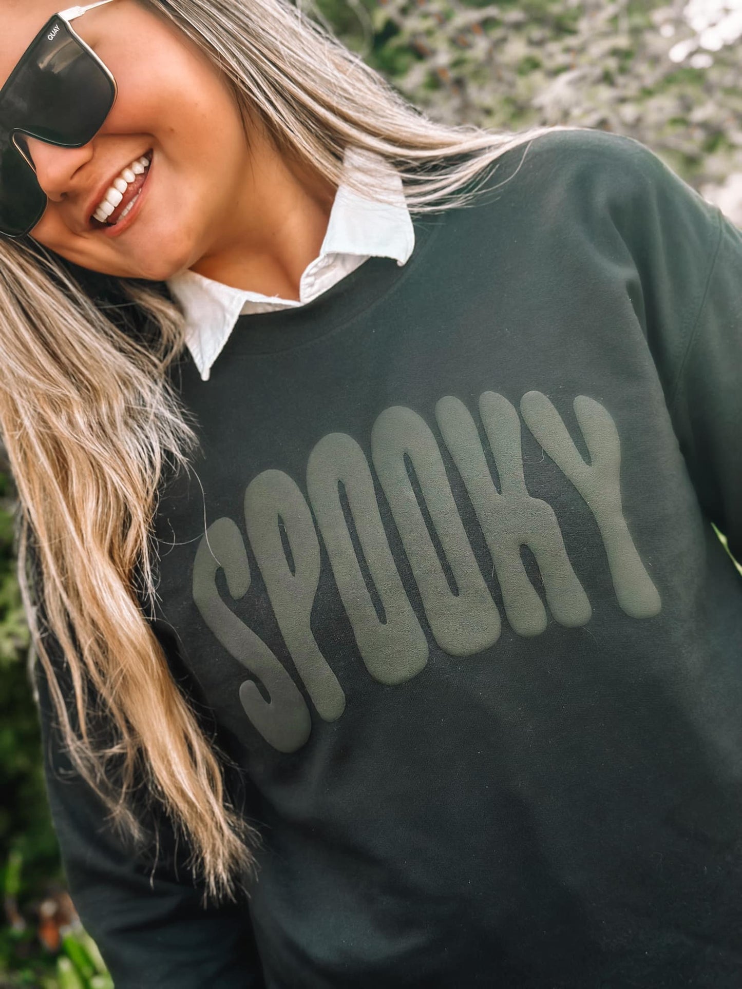 SPOOKY PUFF Sweatshirt - Black