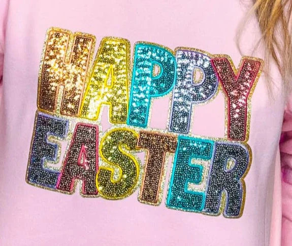 HAPPY EASTER Sequin Patch
