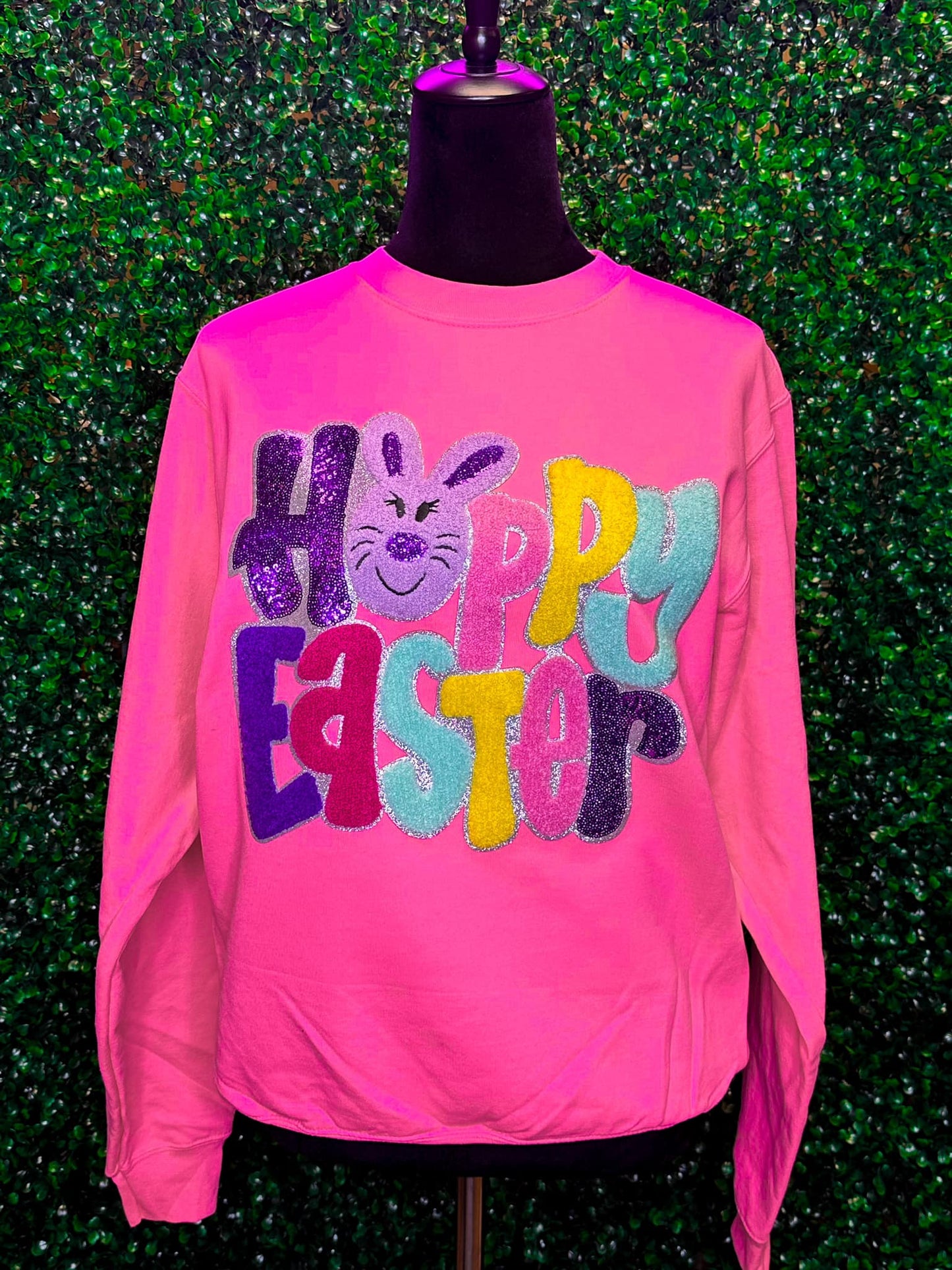 HAPPY EASTER Chenille Sweatshirt