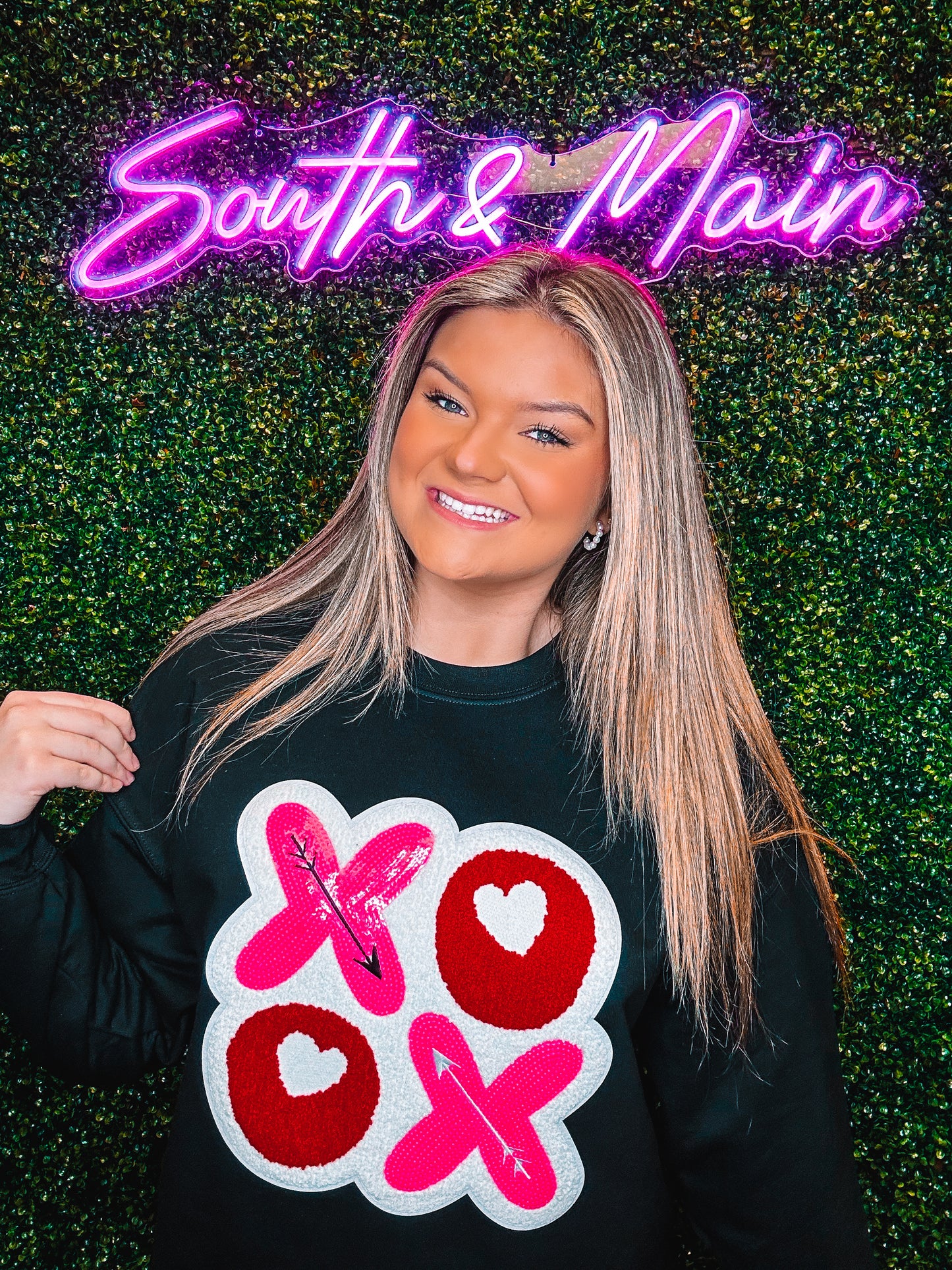 XOXO Chenille Sweatshirt