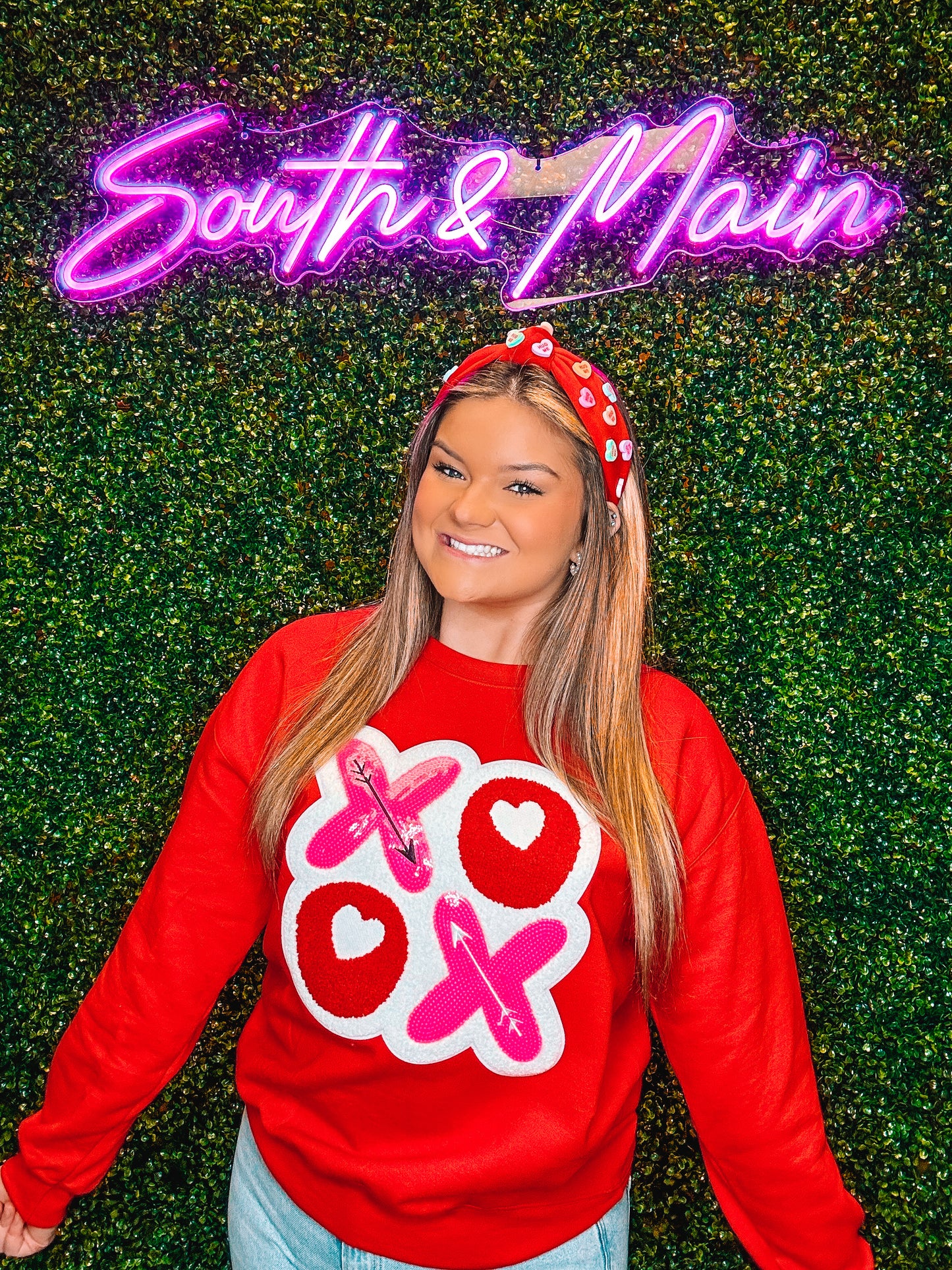 XOXO Chenille Sweatshirt