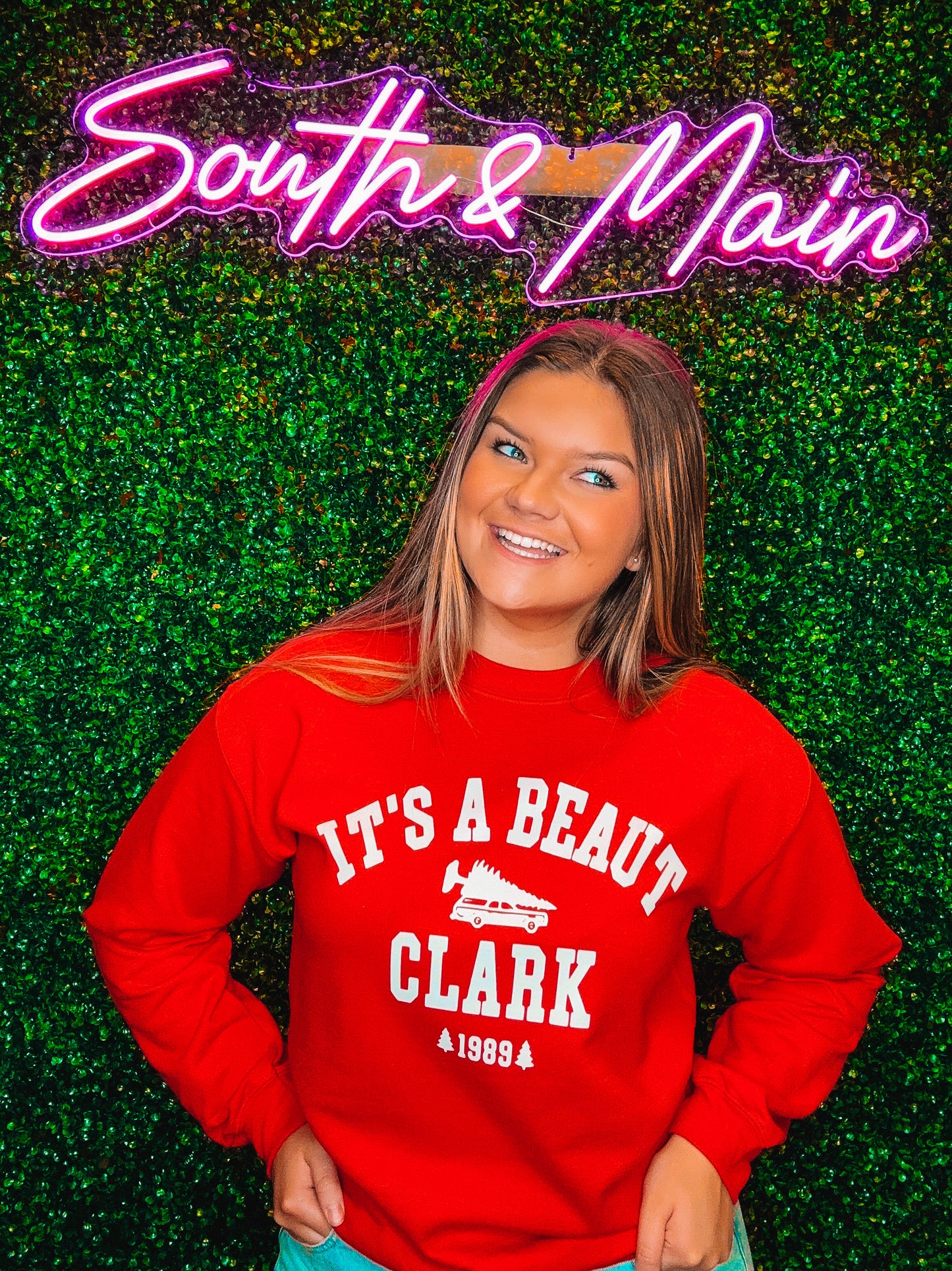 It's a Beaut Clark Sweatshirt - Red