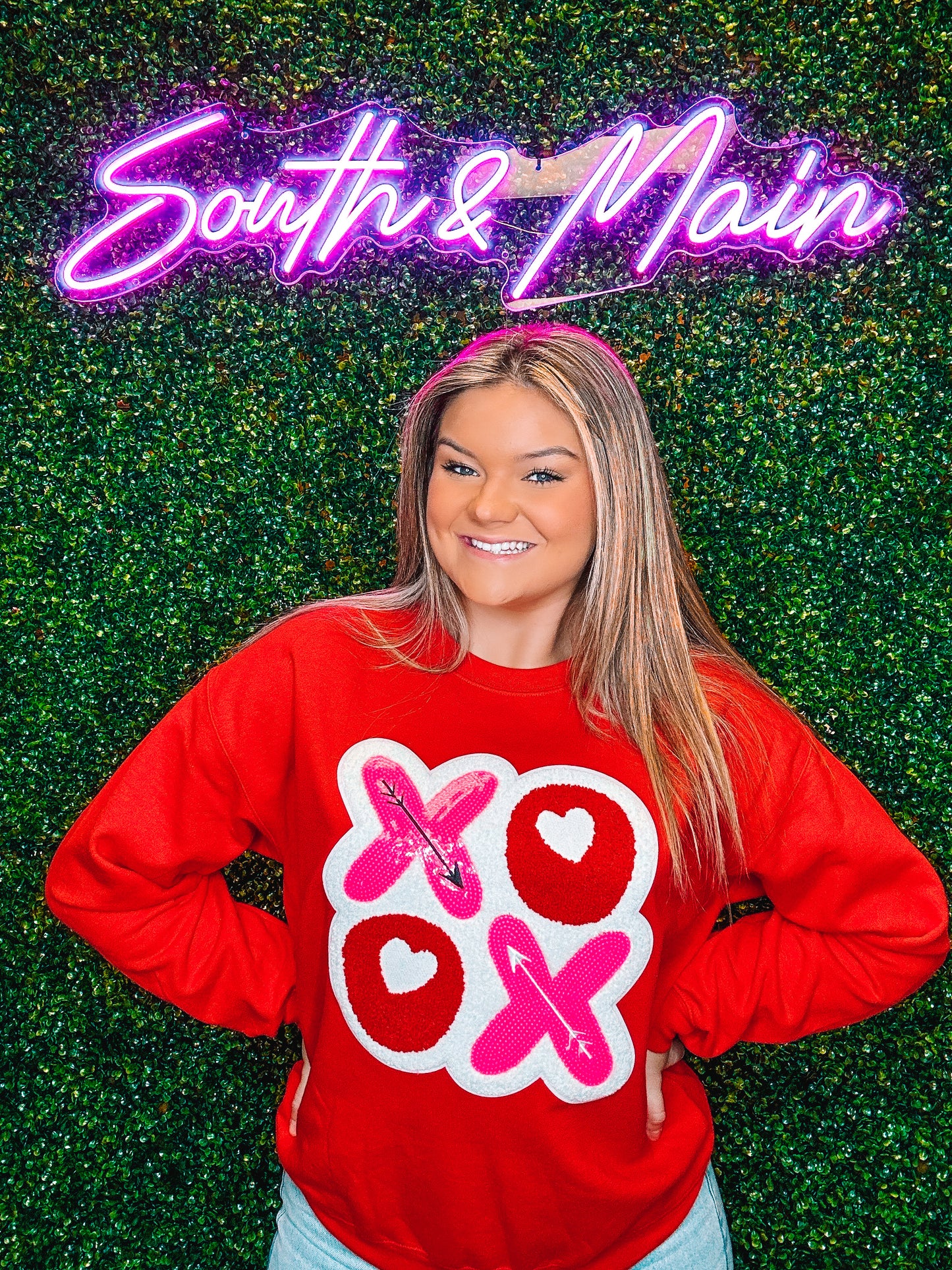 XOXO Chenille Sweatshirt