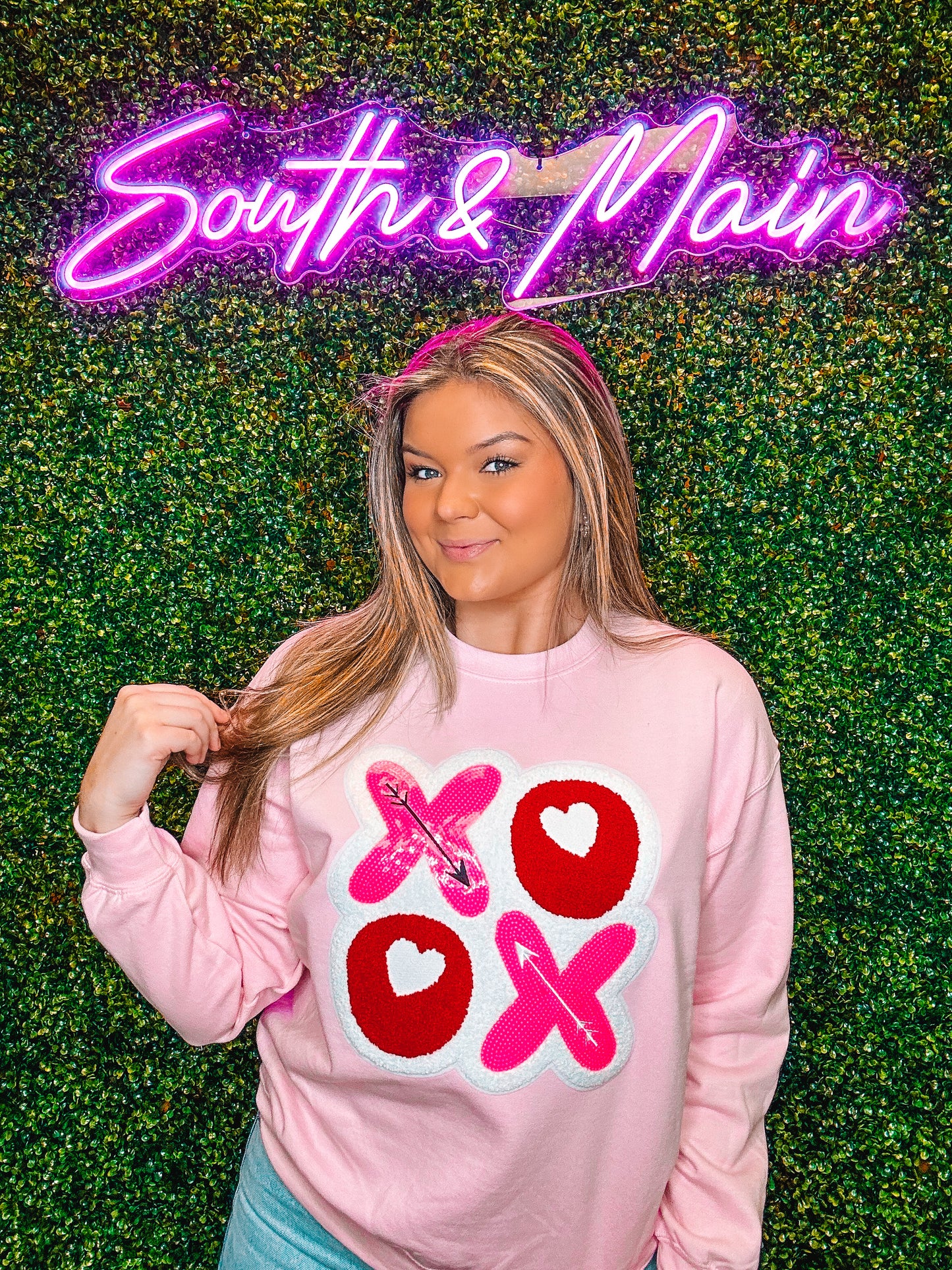 XOXO Chenille Sweatshirt