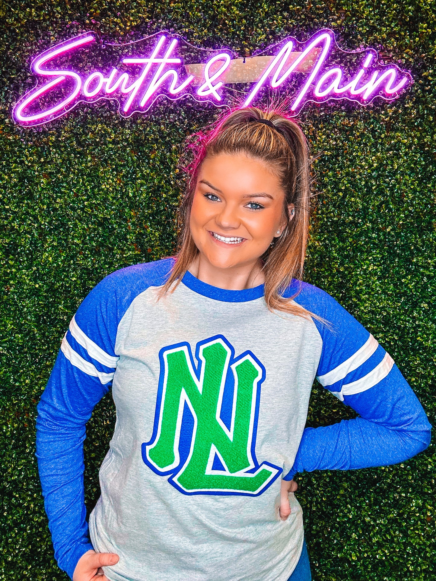 North Laurel Chenille Raglan Long Sleeve Shirt