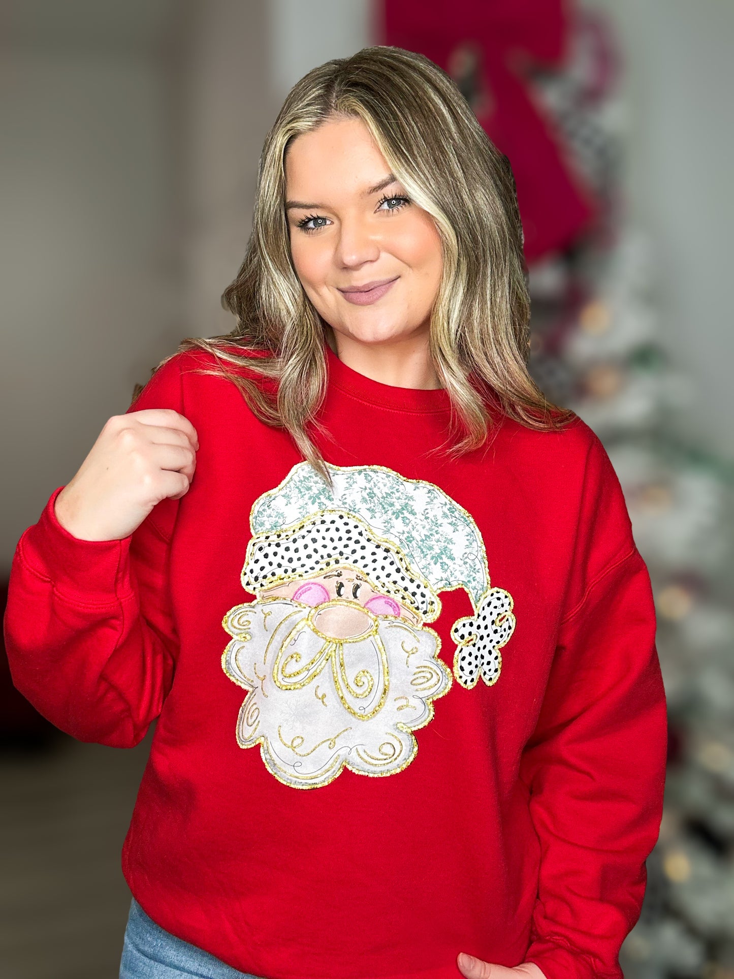Vintage Chic Santa Shirt