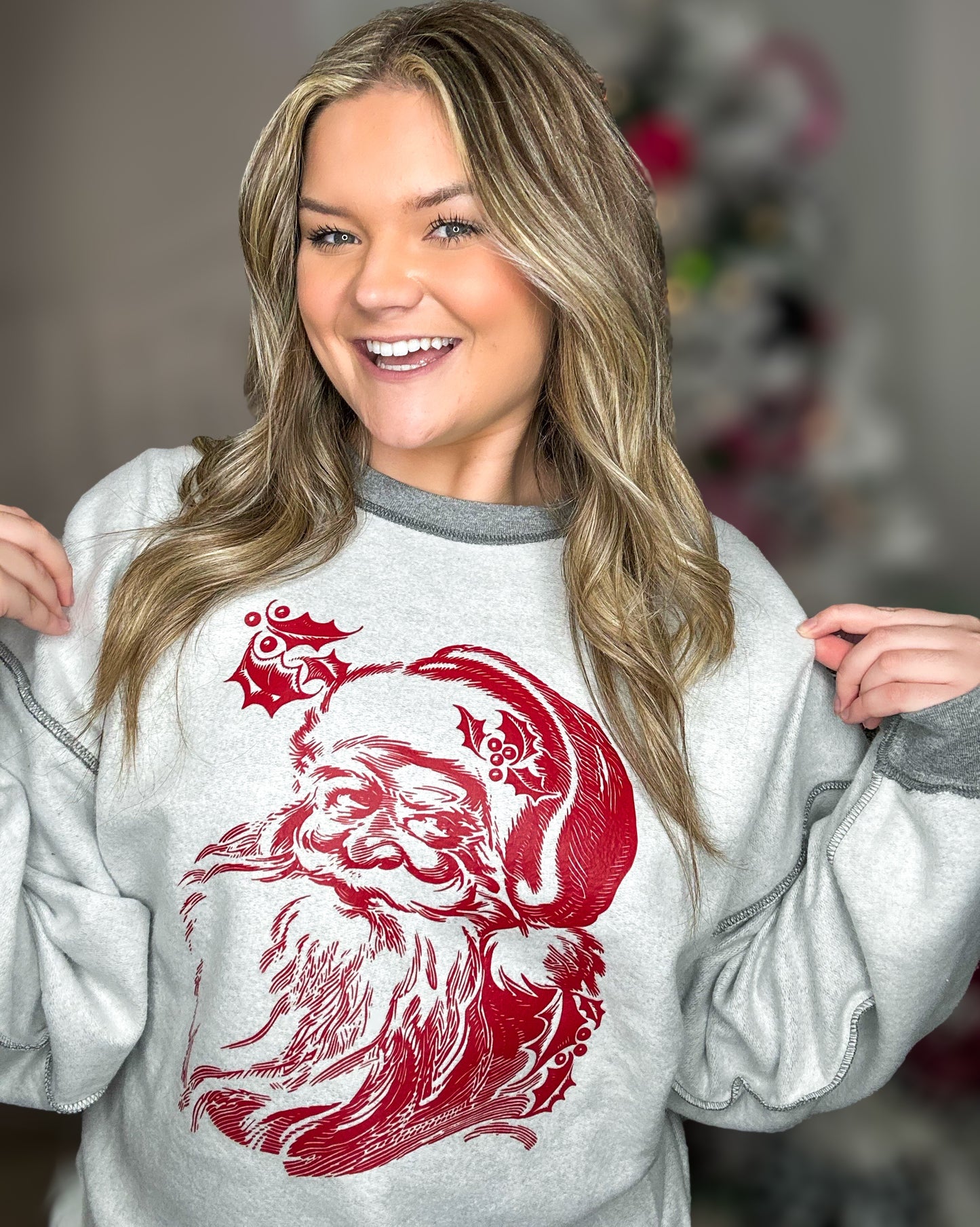 Inside-Out Santa Sweatshirt