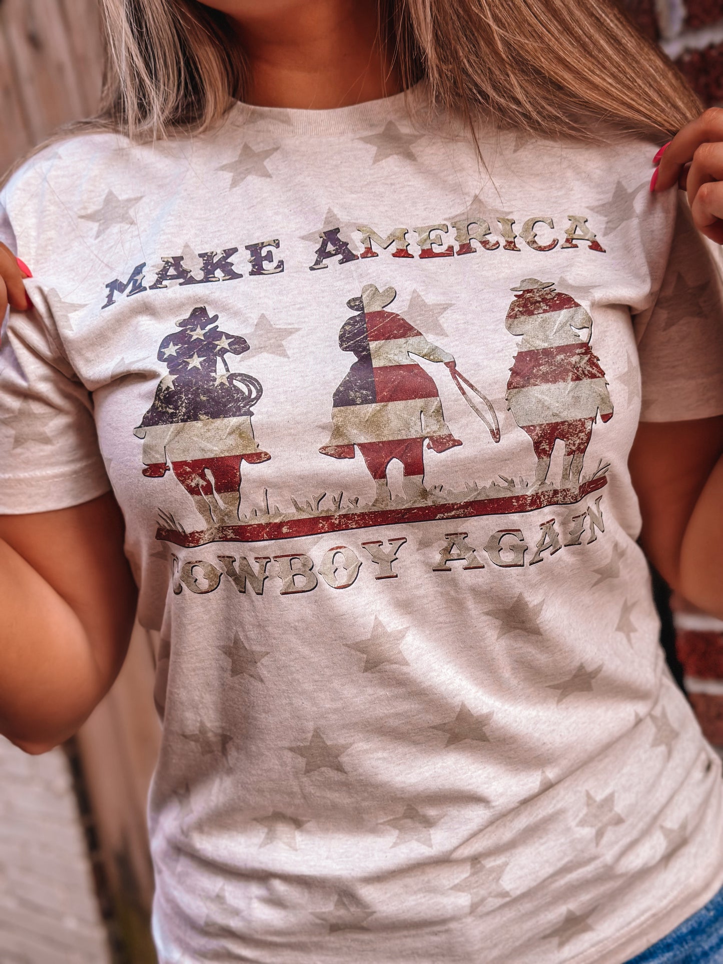 Make America Cowboy Again Star T-Shirt