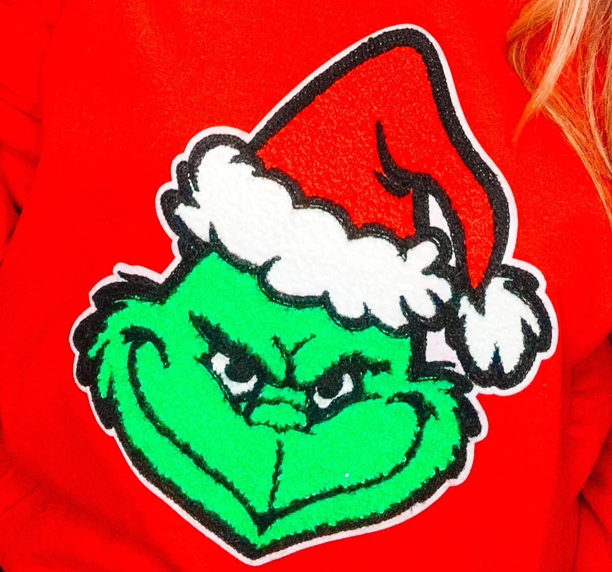 Green Grinch Face Patch