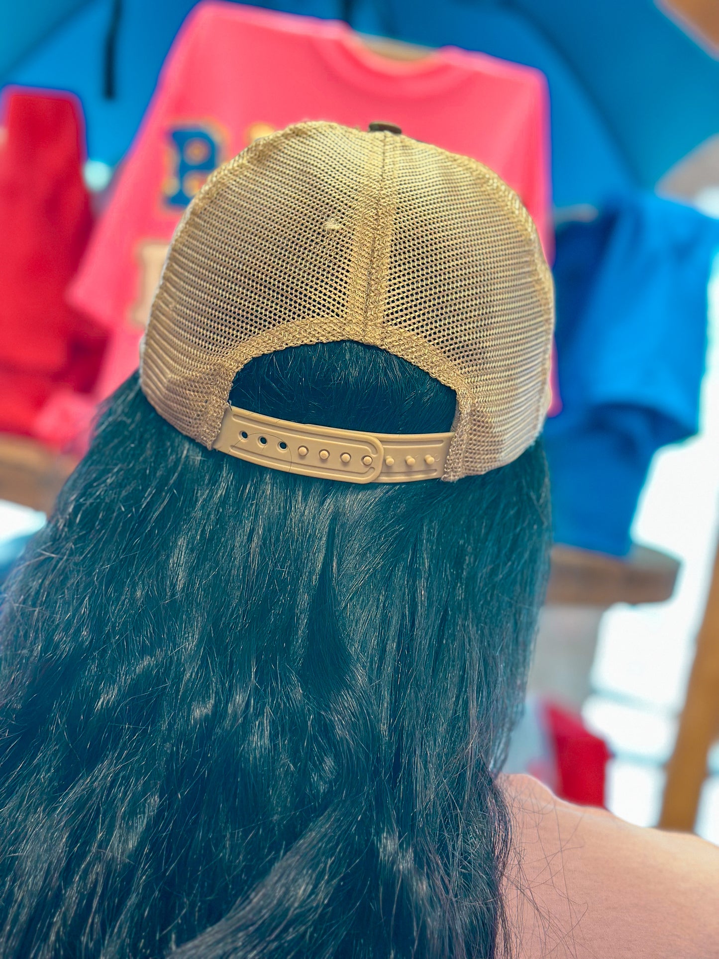 American Flag Camo Distressed Cap
