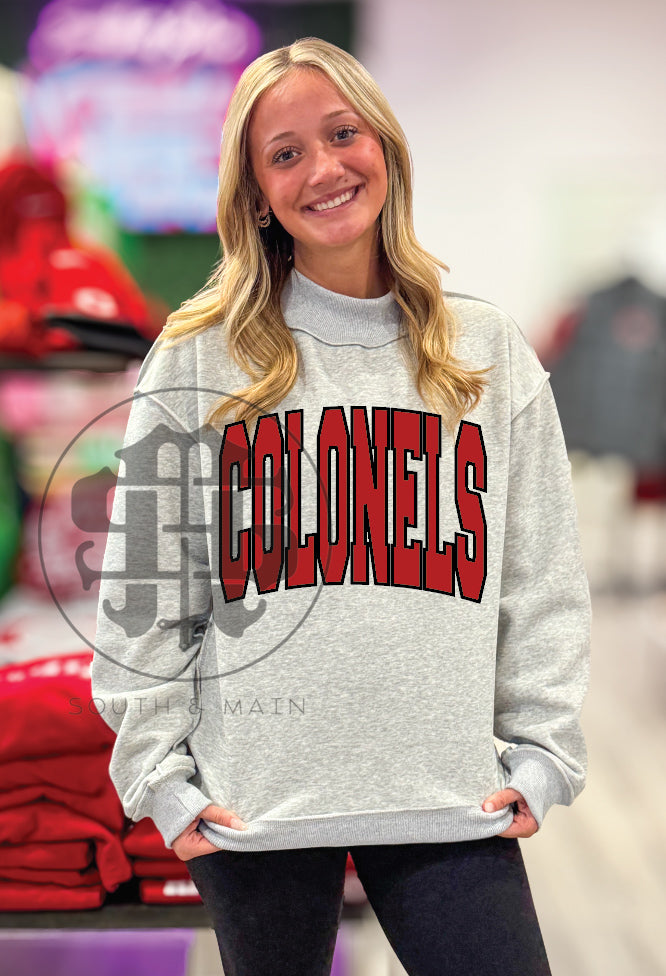 WHITLEY COUNTY 2-Sided Mock Neck Sweatshirt