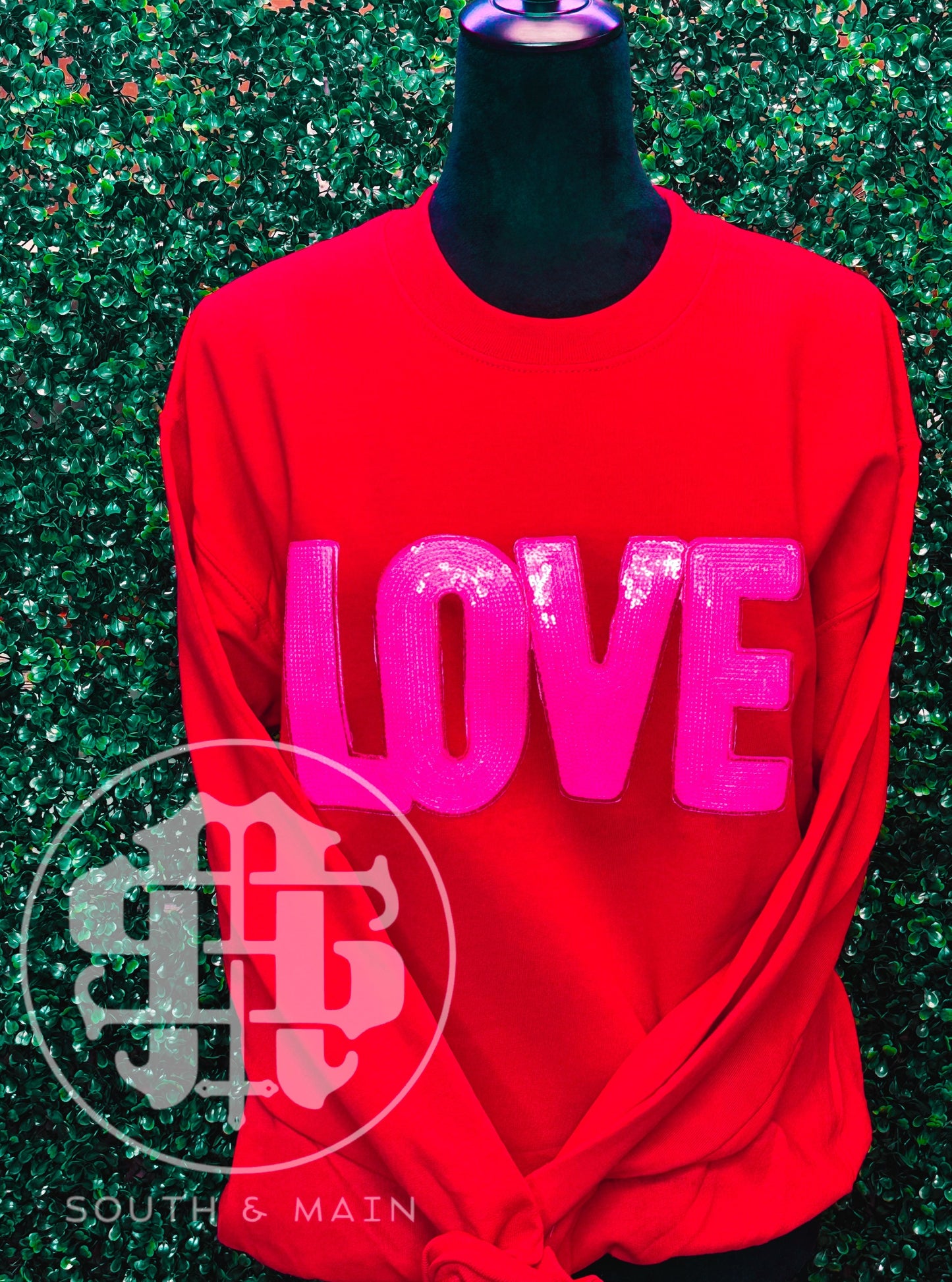 LOVE Sequin Sweatshirt