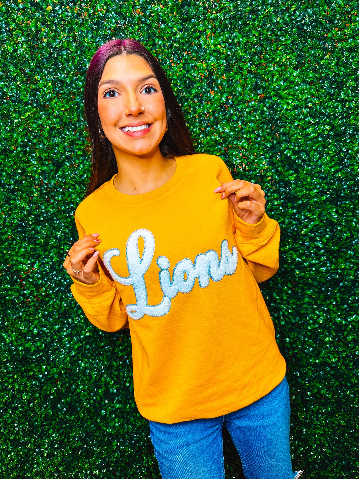 Lions Chenille Sweatshirt