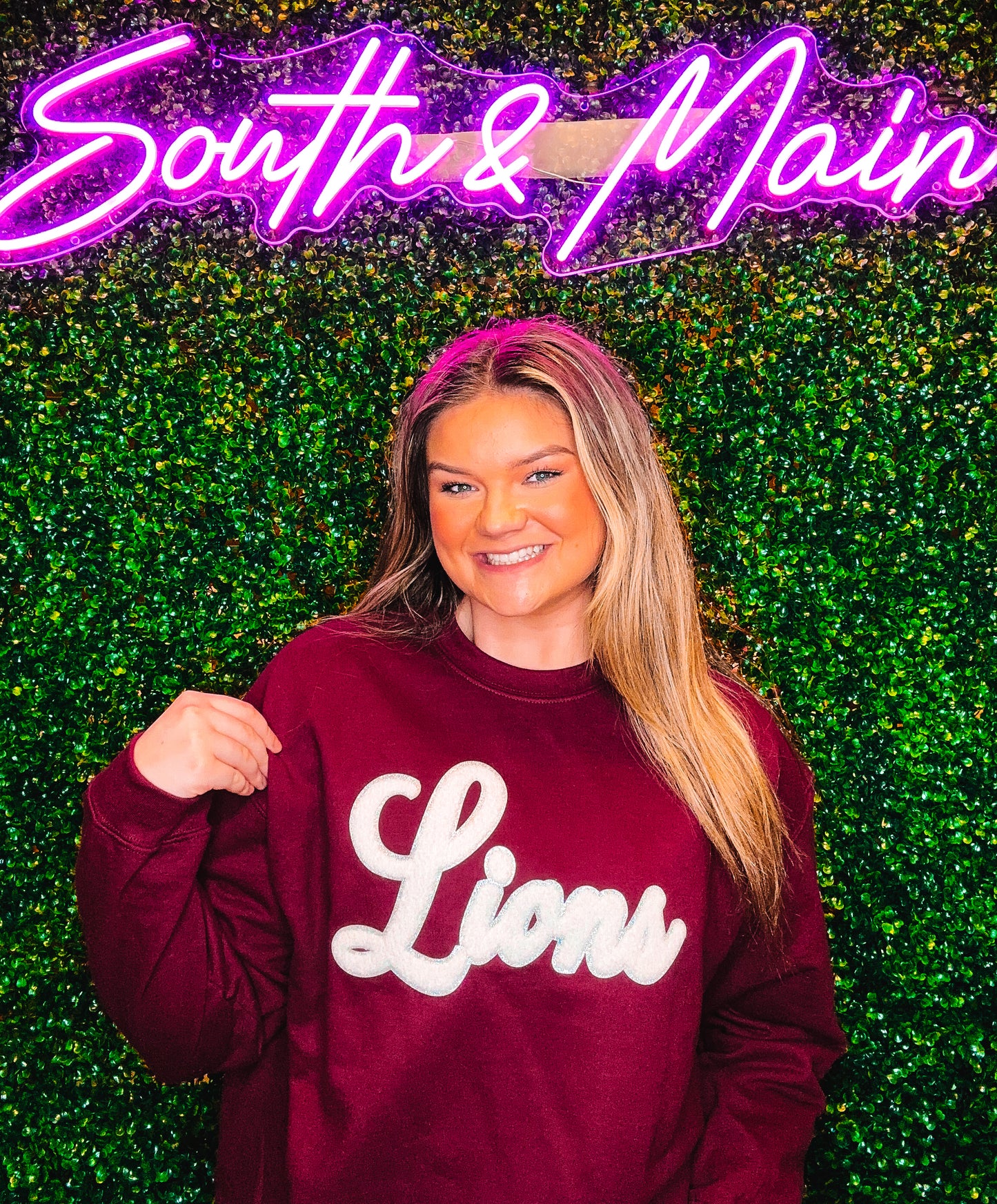 Lions Chenille Sweatshirt