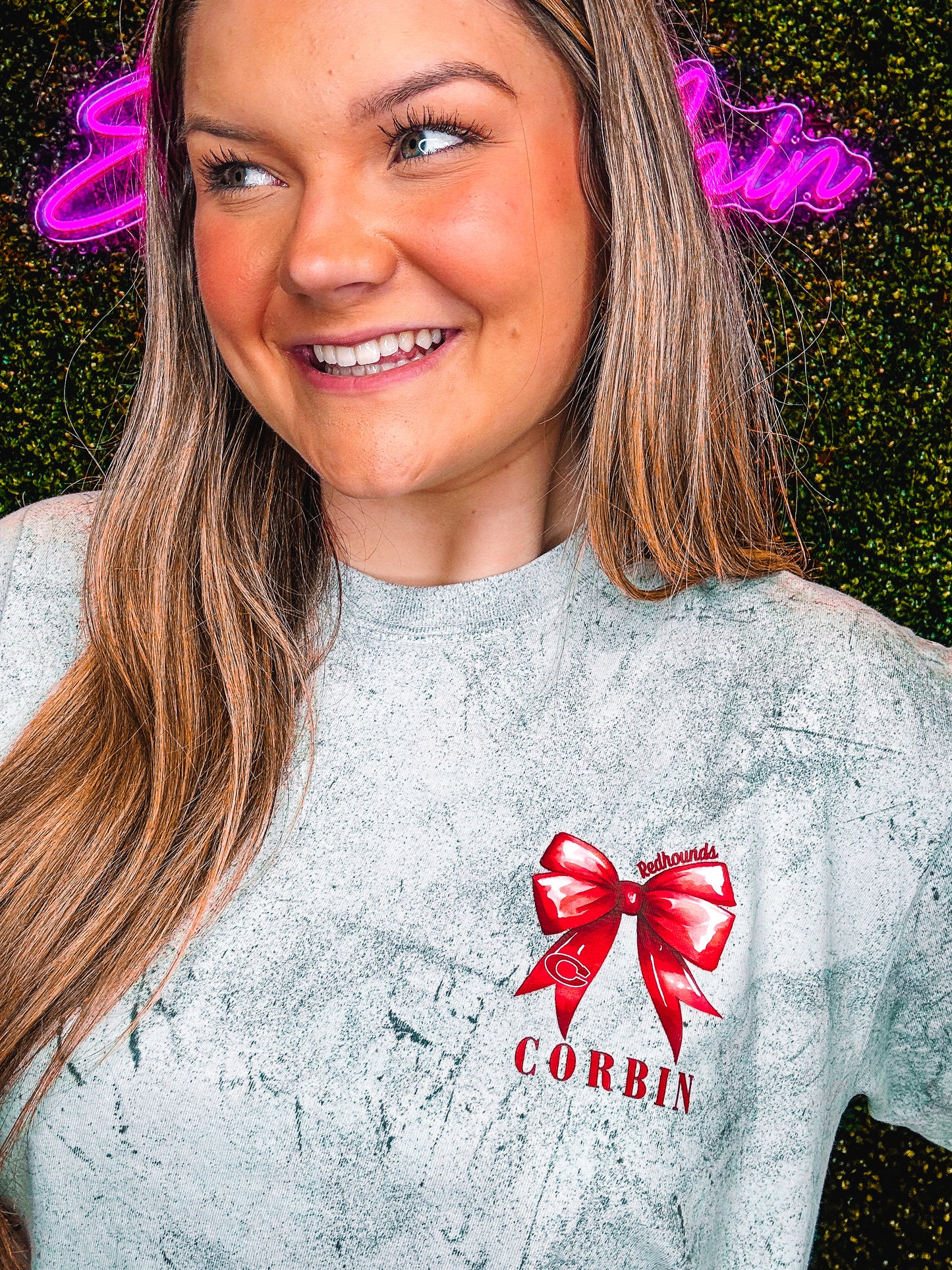 Corbin Coquette Football T-Shirt