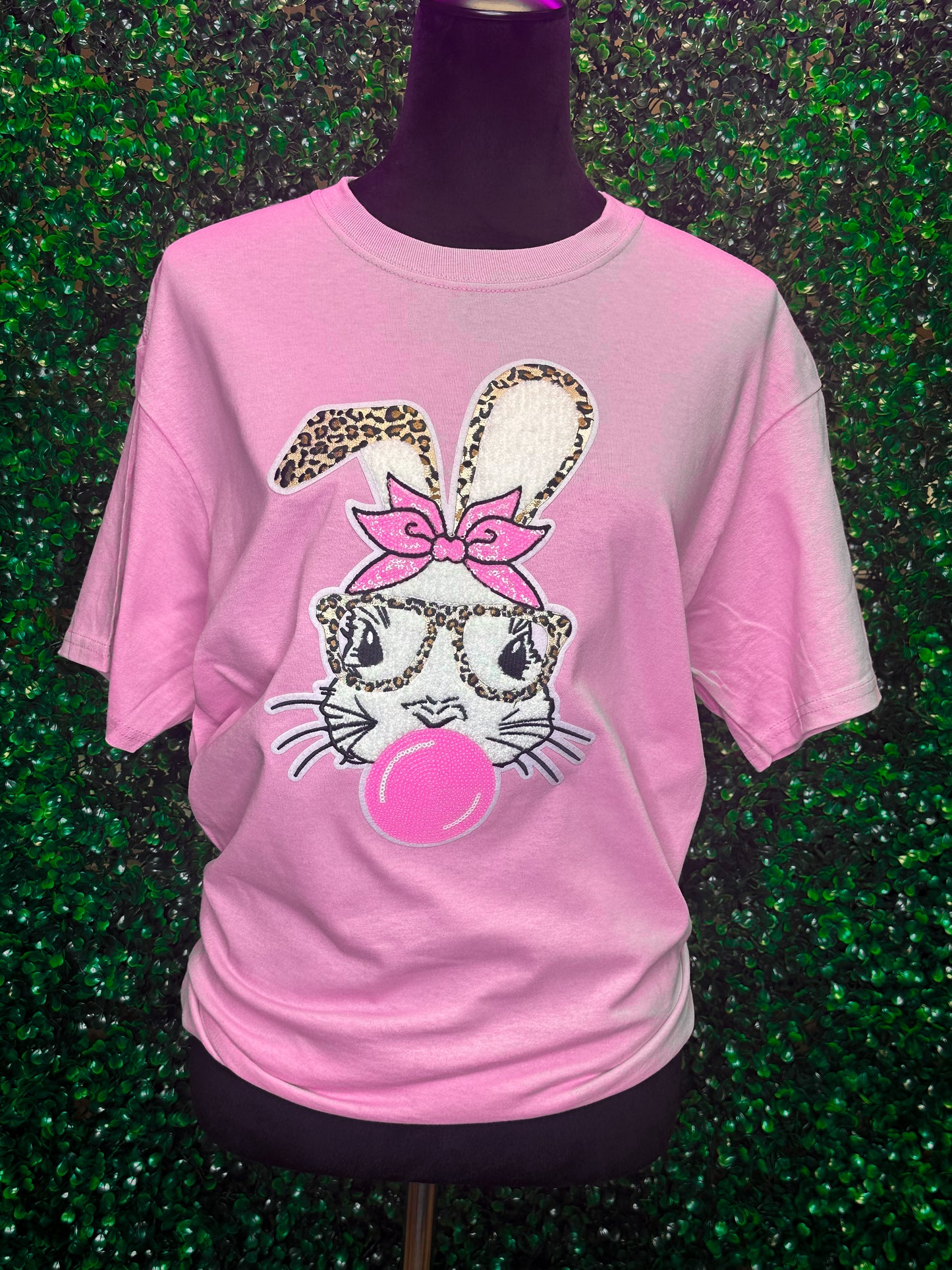 Bubblegum Rabbit Chenille T-Shirt