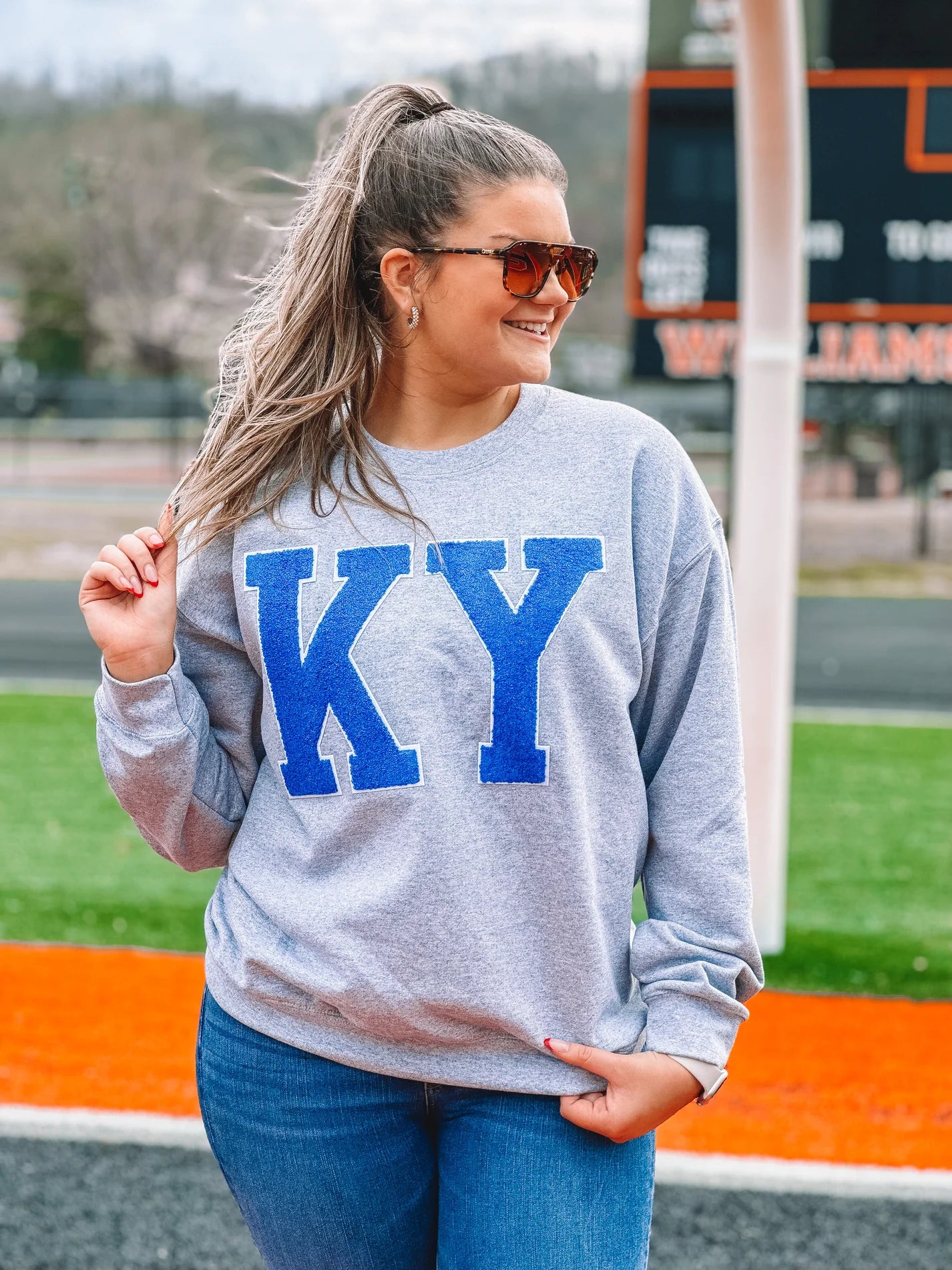 Royal Blue KY Chenille Sweatshirt