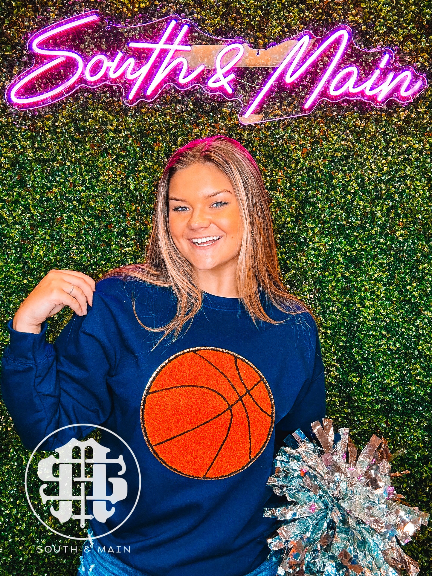 Basketball Chenille Sweatshirt