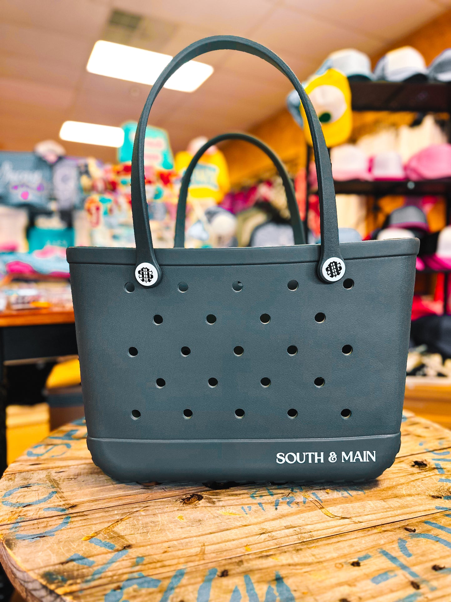 Dark Charcoal Grey Tote Bag
