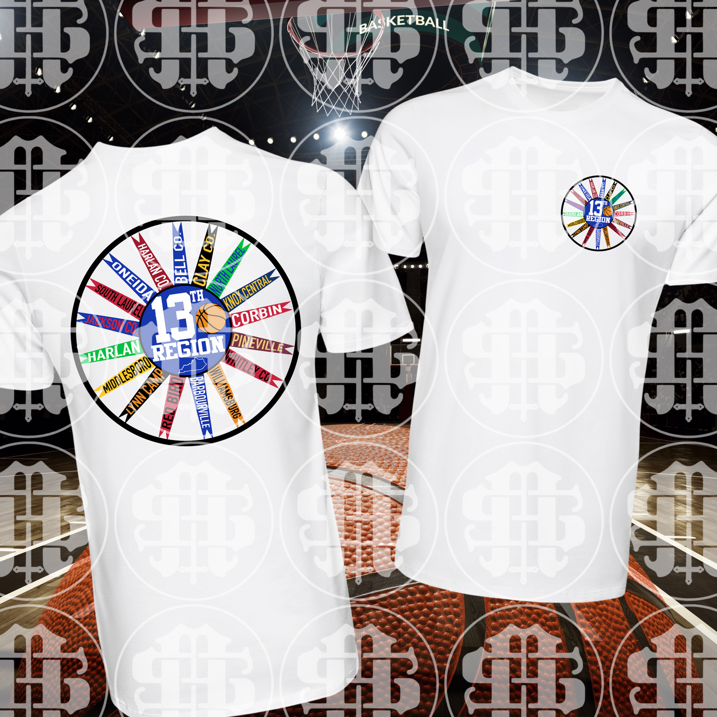 13th Region Basketball Schools T-Shirt