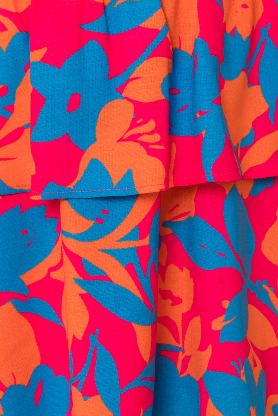 One Shoulder Smocked Floral Dress