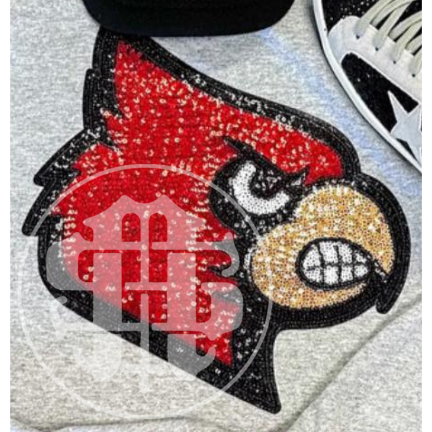 Cardinal Sequin Patch