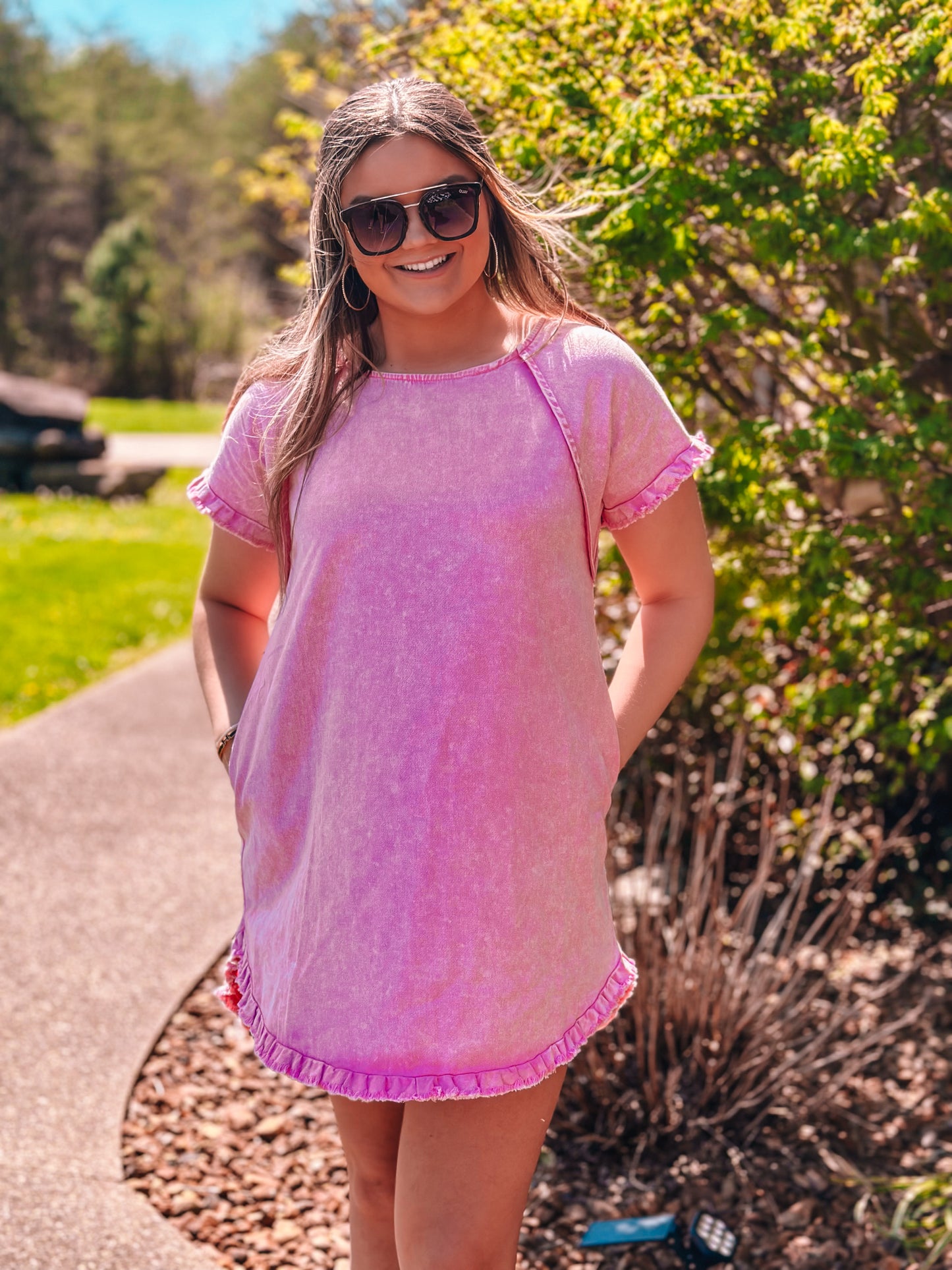 Pink Fringe Dress