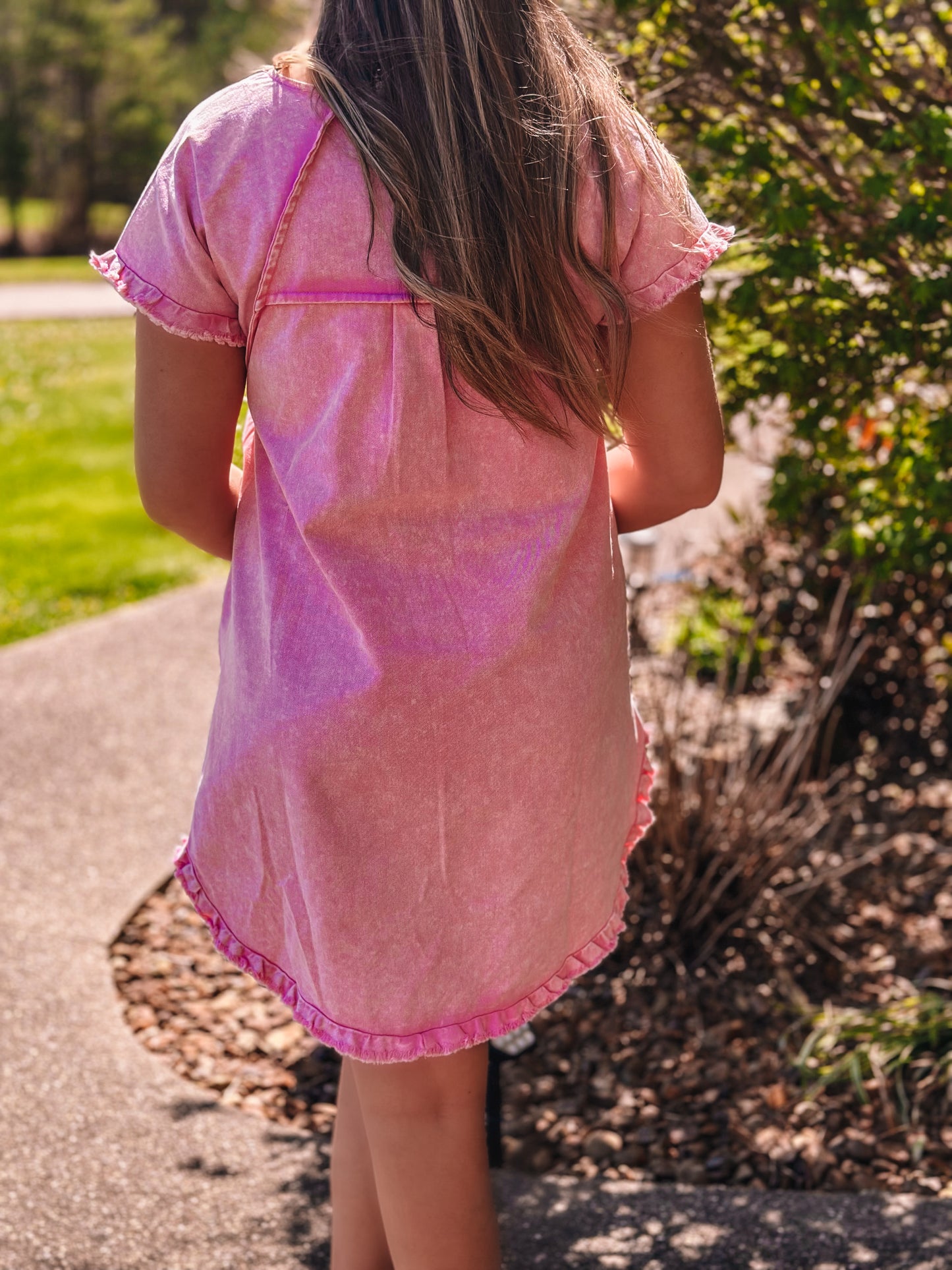 Pink Fringe Dress