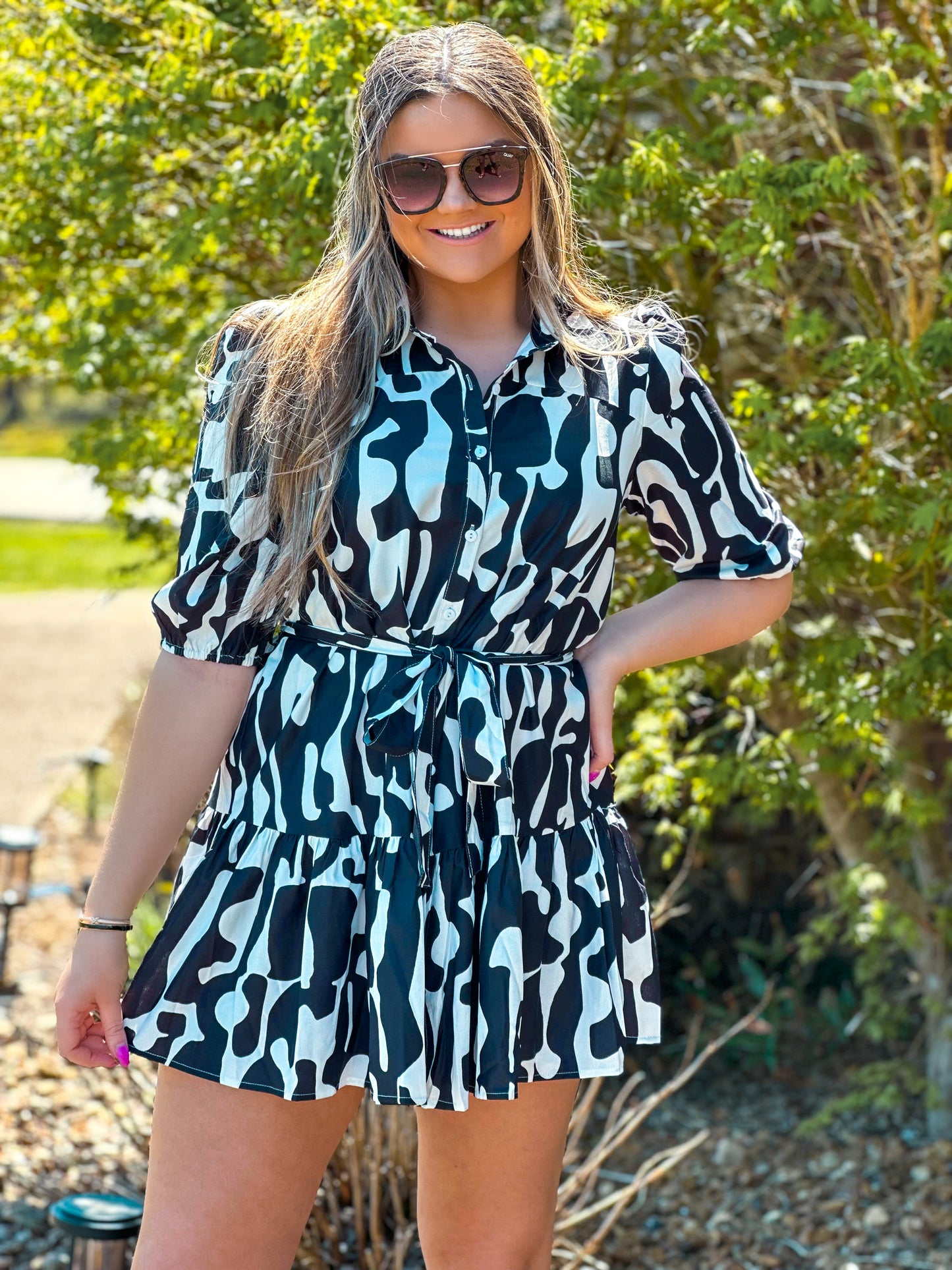 Black + White Dress