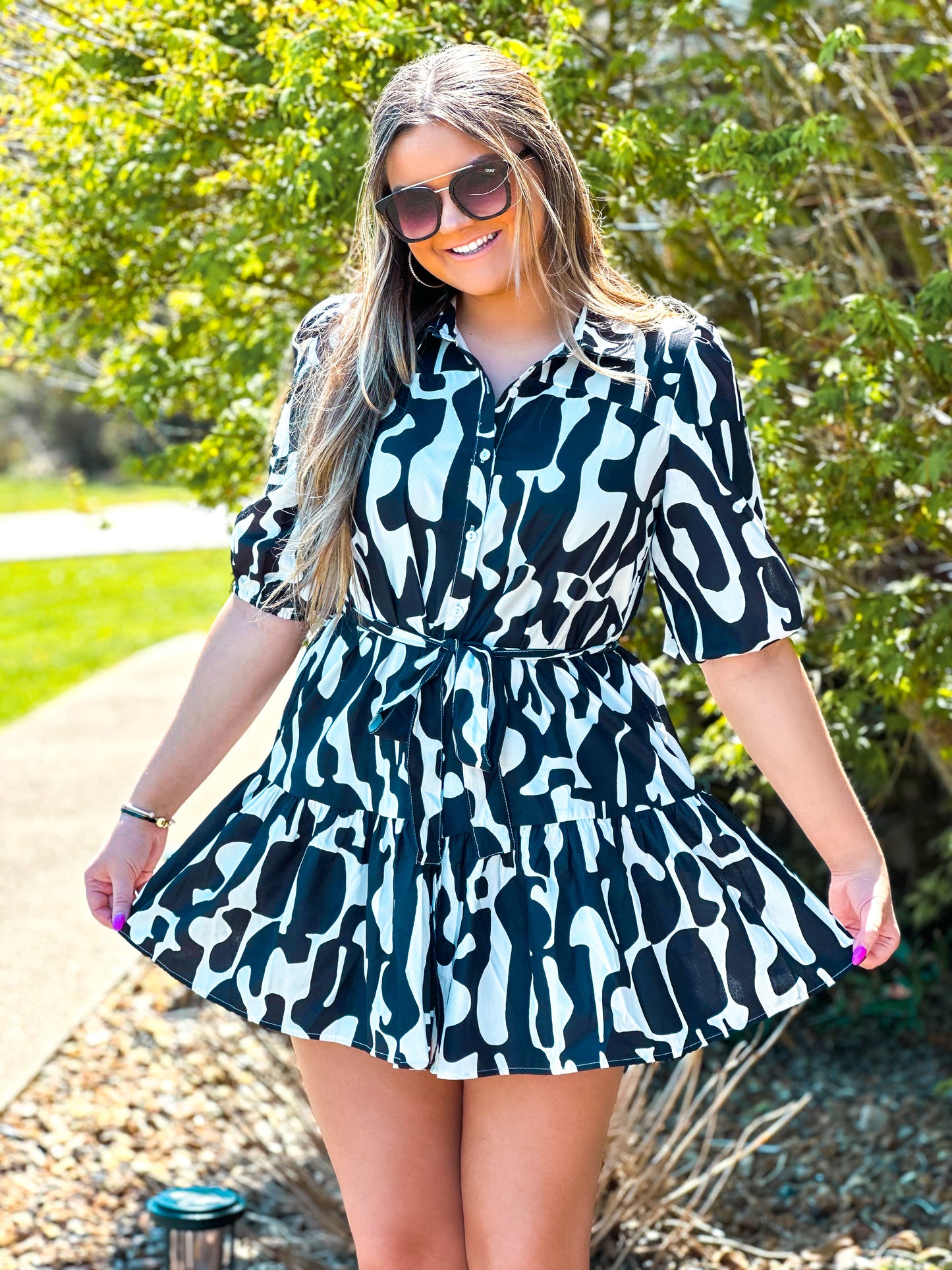 Black + White Dress