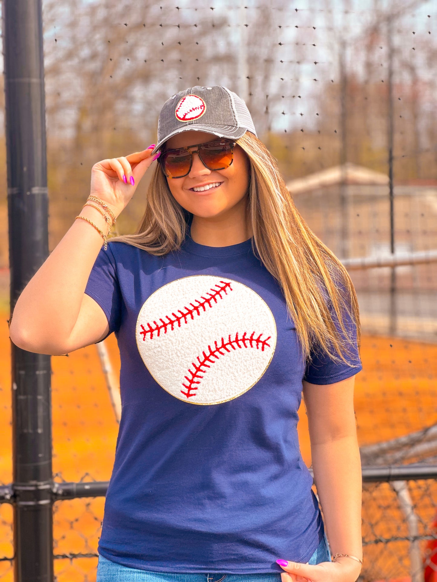 Baseball Chenille T-Shirt