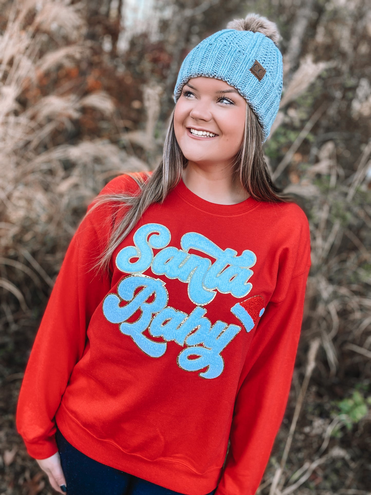 Santa Baby Chenille Sweatshirt