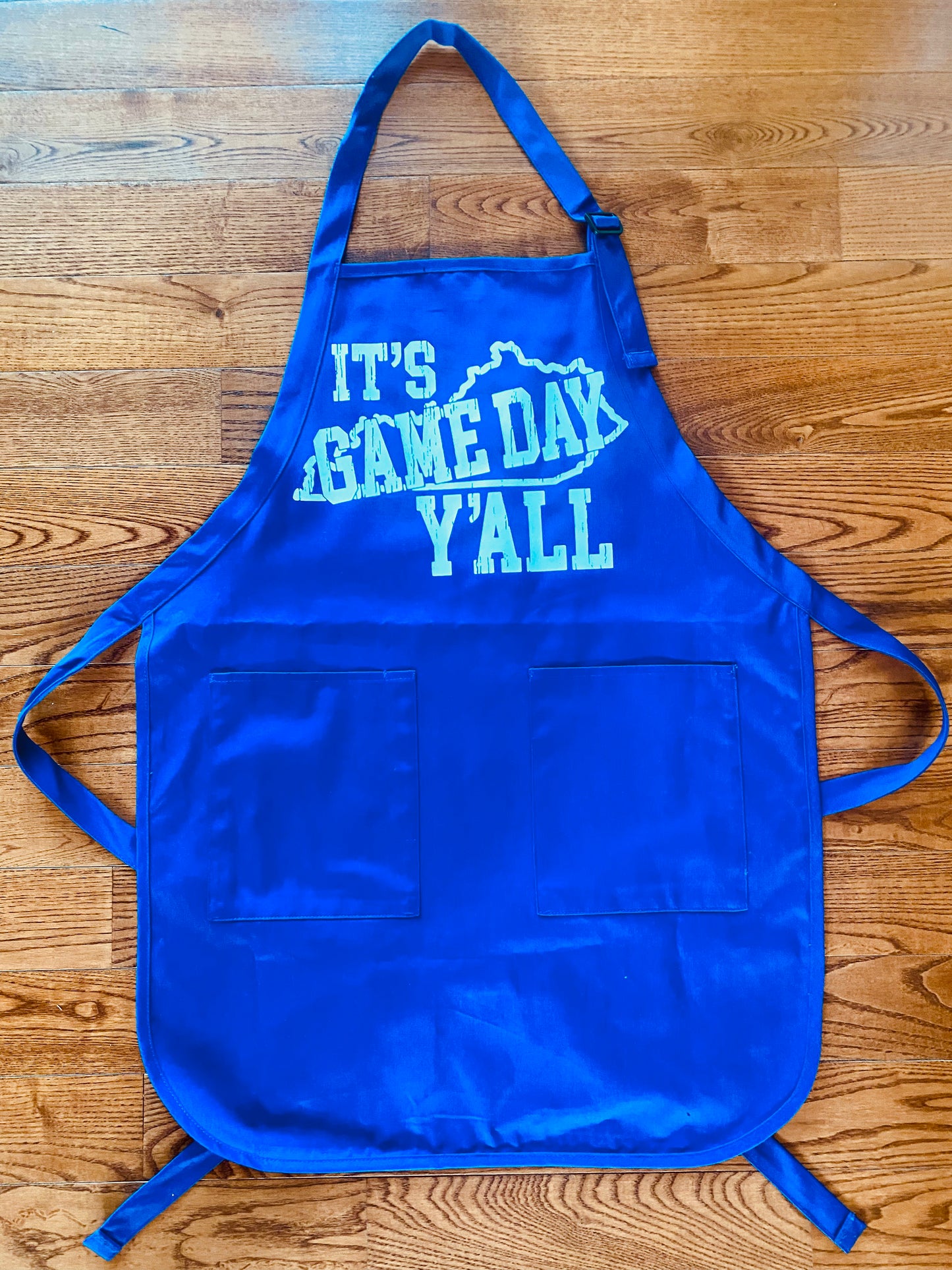 It's Game Day Kentucky Apron (Royal Blue)
