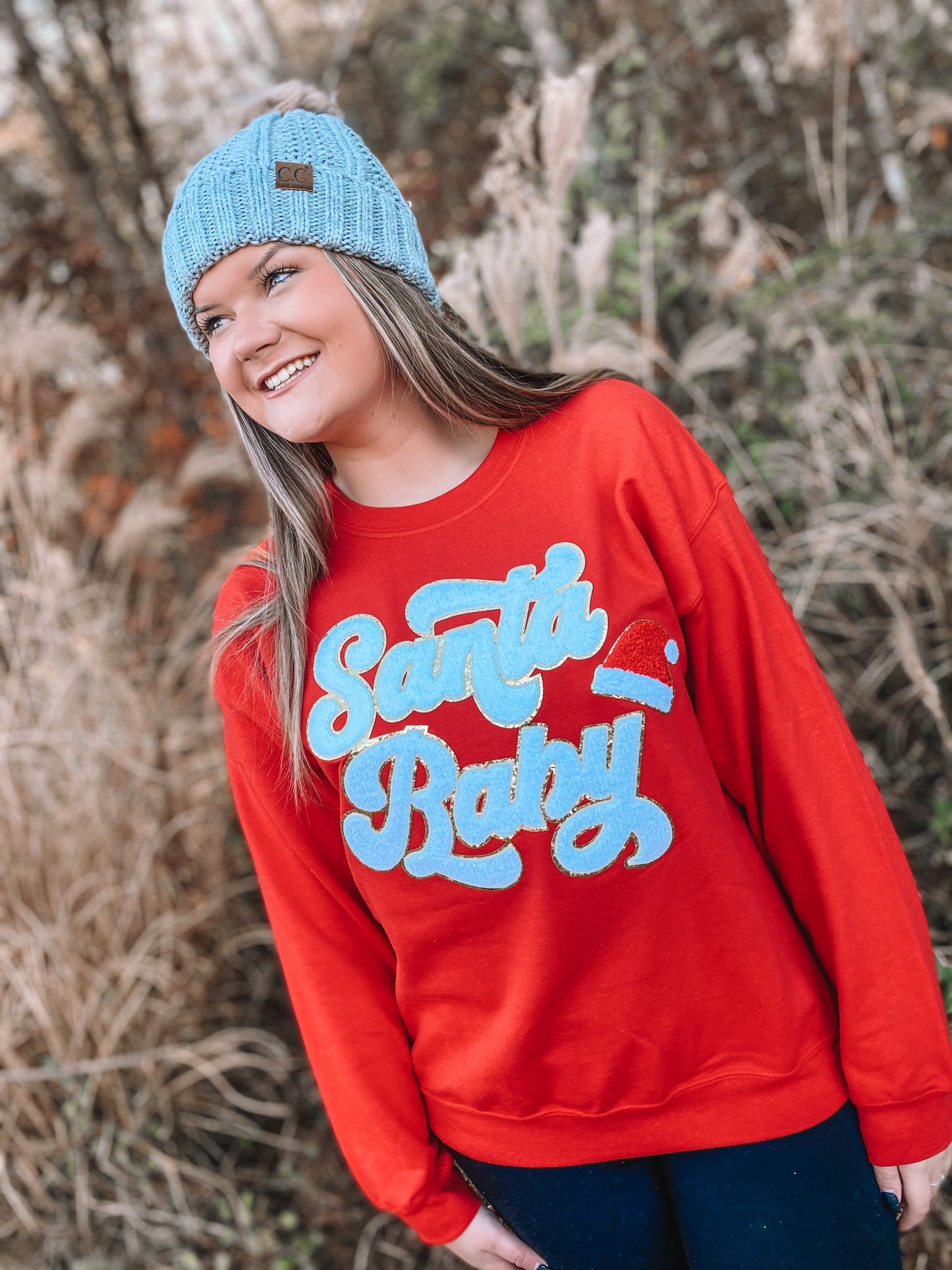 Santa Baby Chenille Sweatshirt