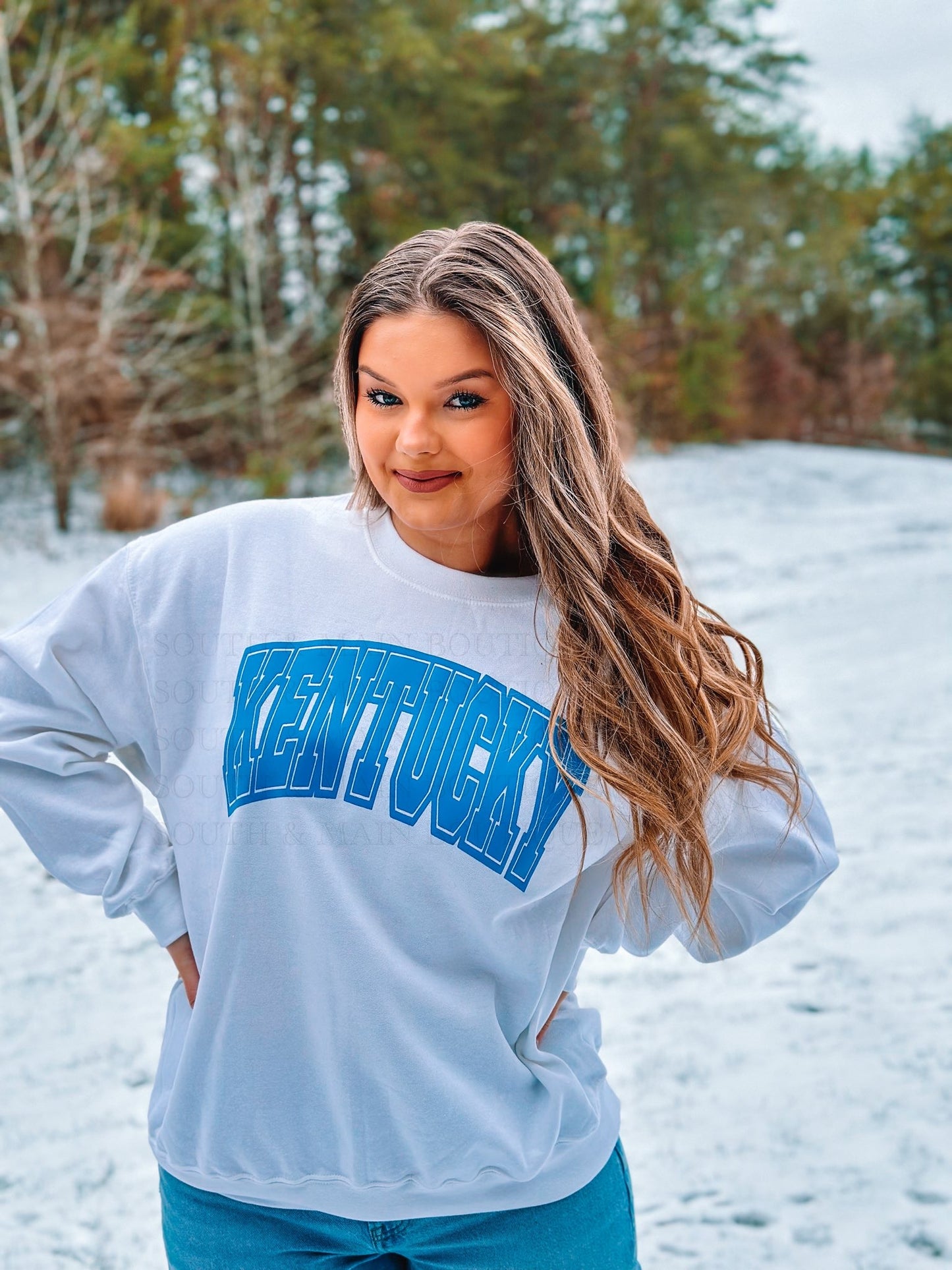 KENTUCKY Puff Sweatshirt (White)