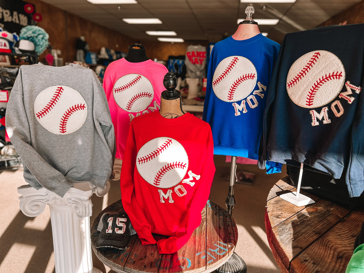 Baseball Chenille Sweatshirt