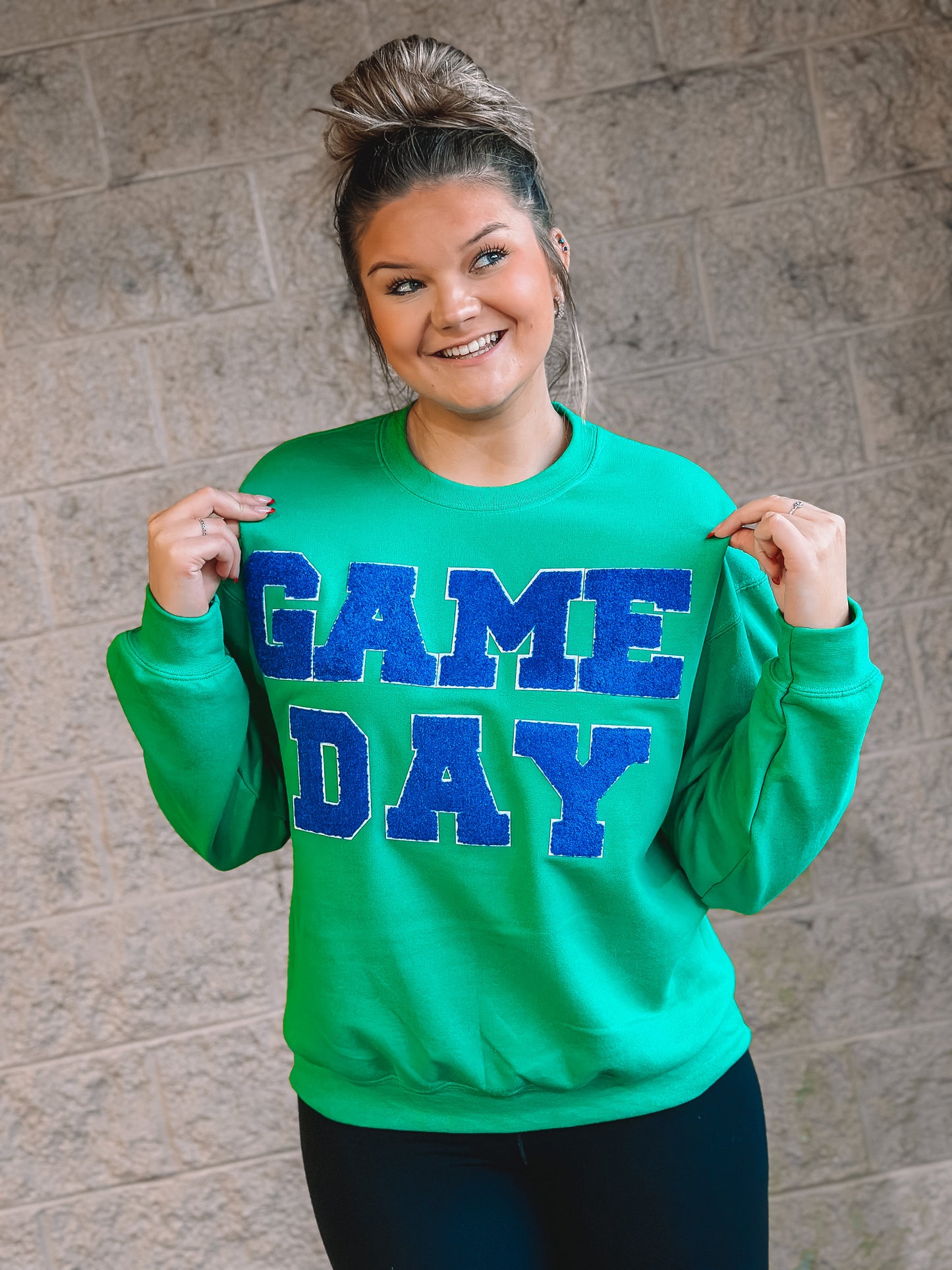 Royal Blue GAME DAY Chenille Sweatshirt