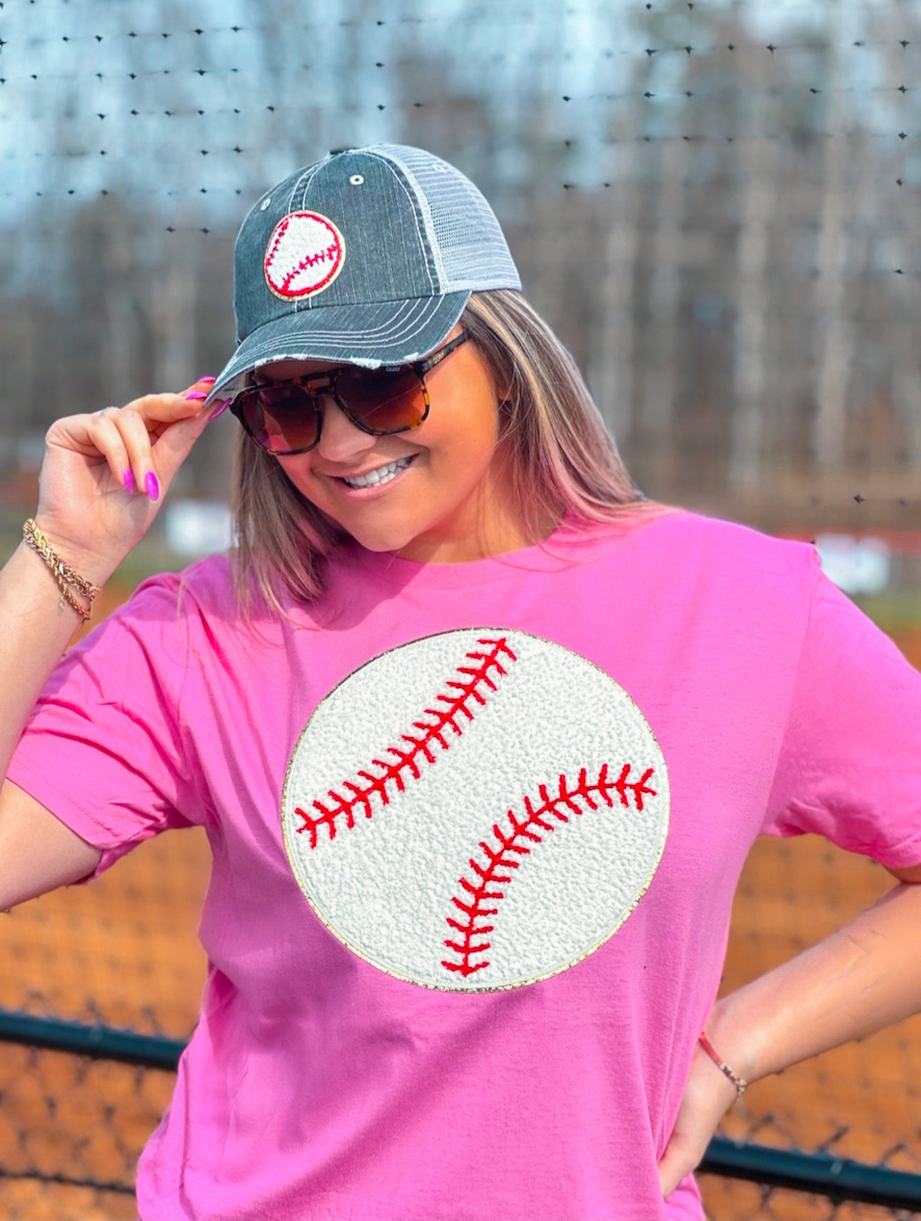 Baseball Chenille T-Shirt