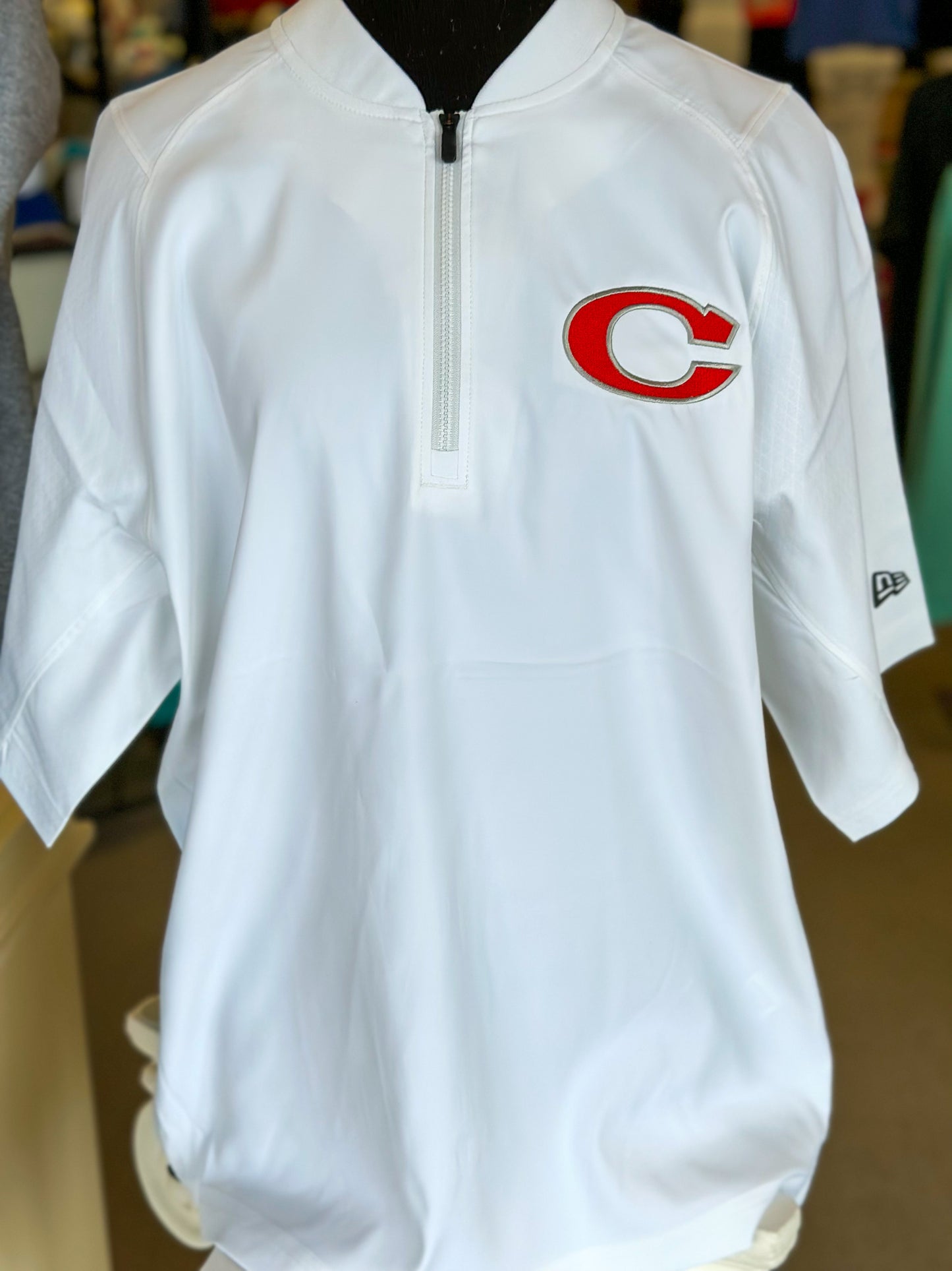 White New Era Corbin Short Sleeve Pullover