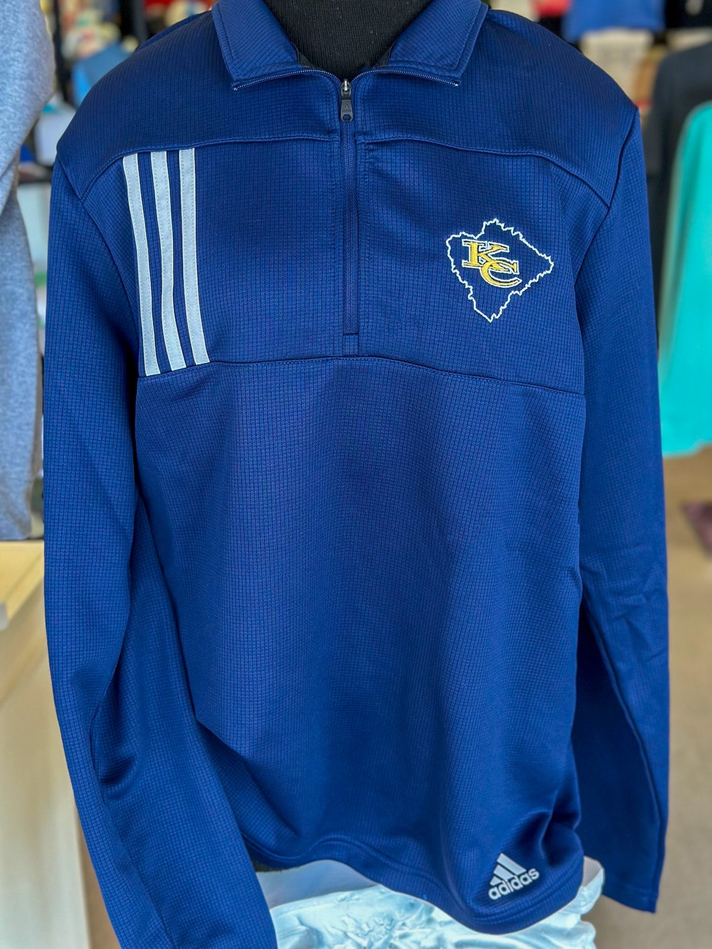 Navy Adidas KC Long Sleeve Pullover