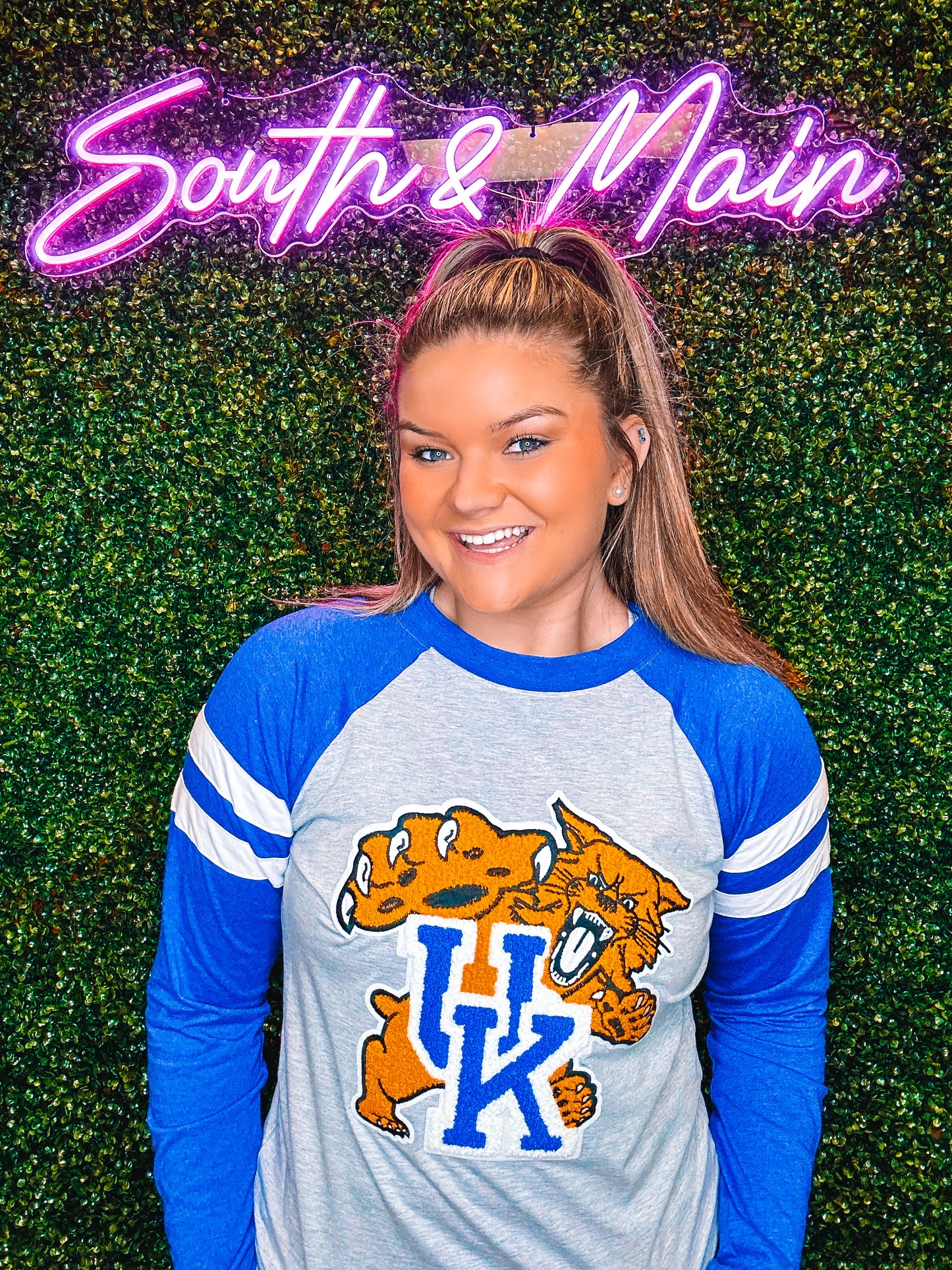 Wildcat Chenille Raglan Long Sleeve Shirt