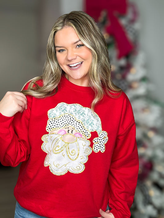 Vintage Chic Santa Shirt