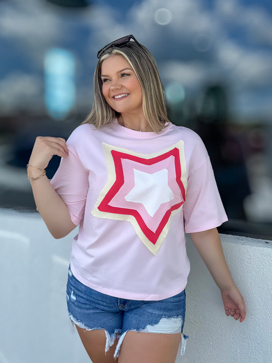 Star Patchwork Top