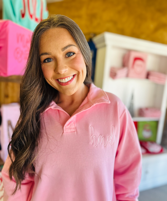 Embroidered Sweatshirt Pullover - Customizable