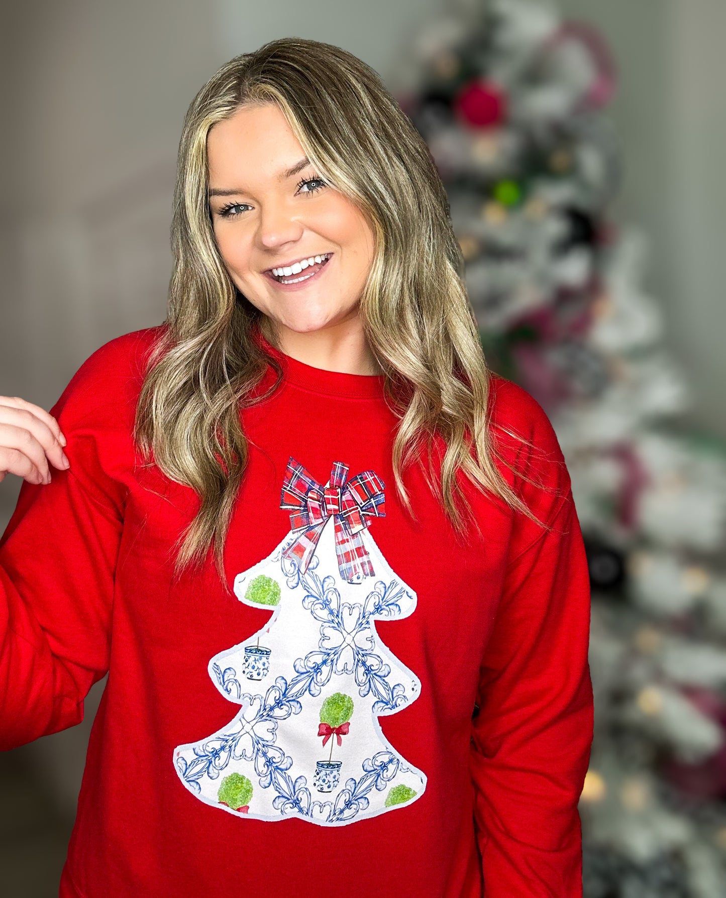 Christmas Topiary Tree Sweatshirt