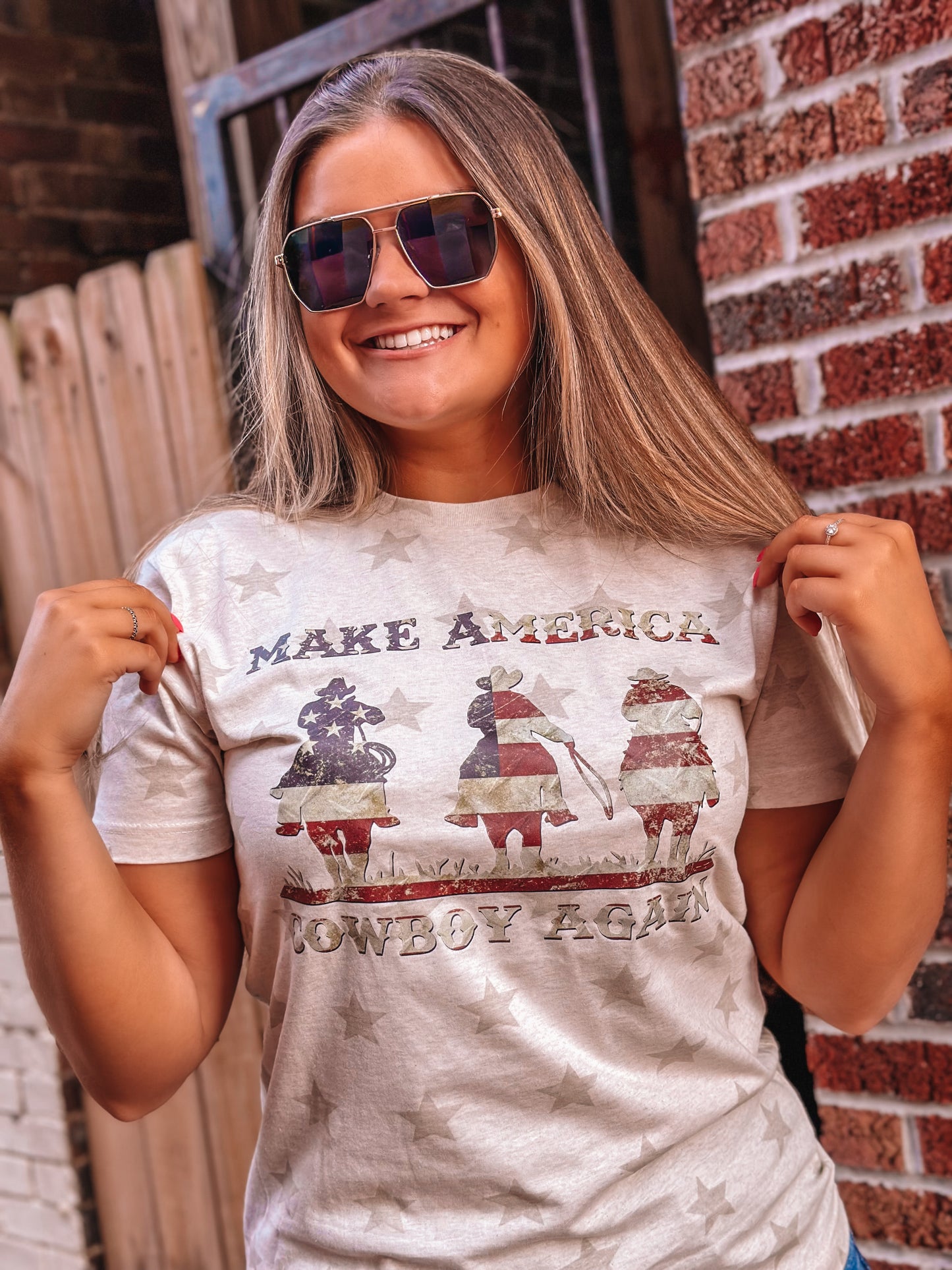 Make America Cowboy Again Star T-Shirt
